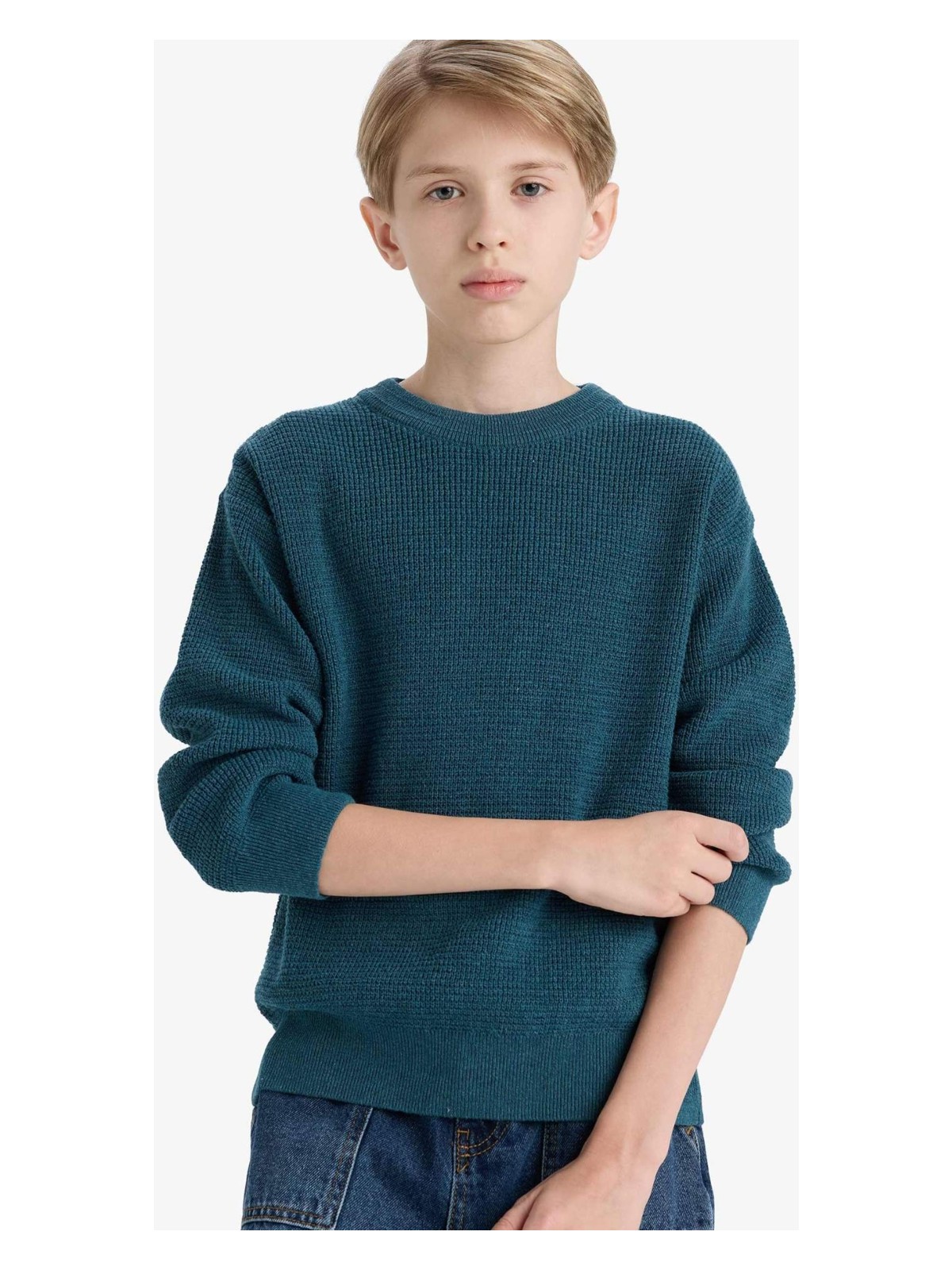 DeFacto Bisiklet Yaka Triko Kazak Erkek Çocuk F0959A825WN