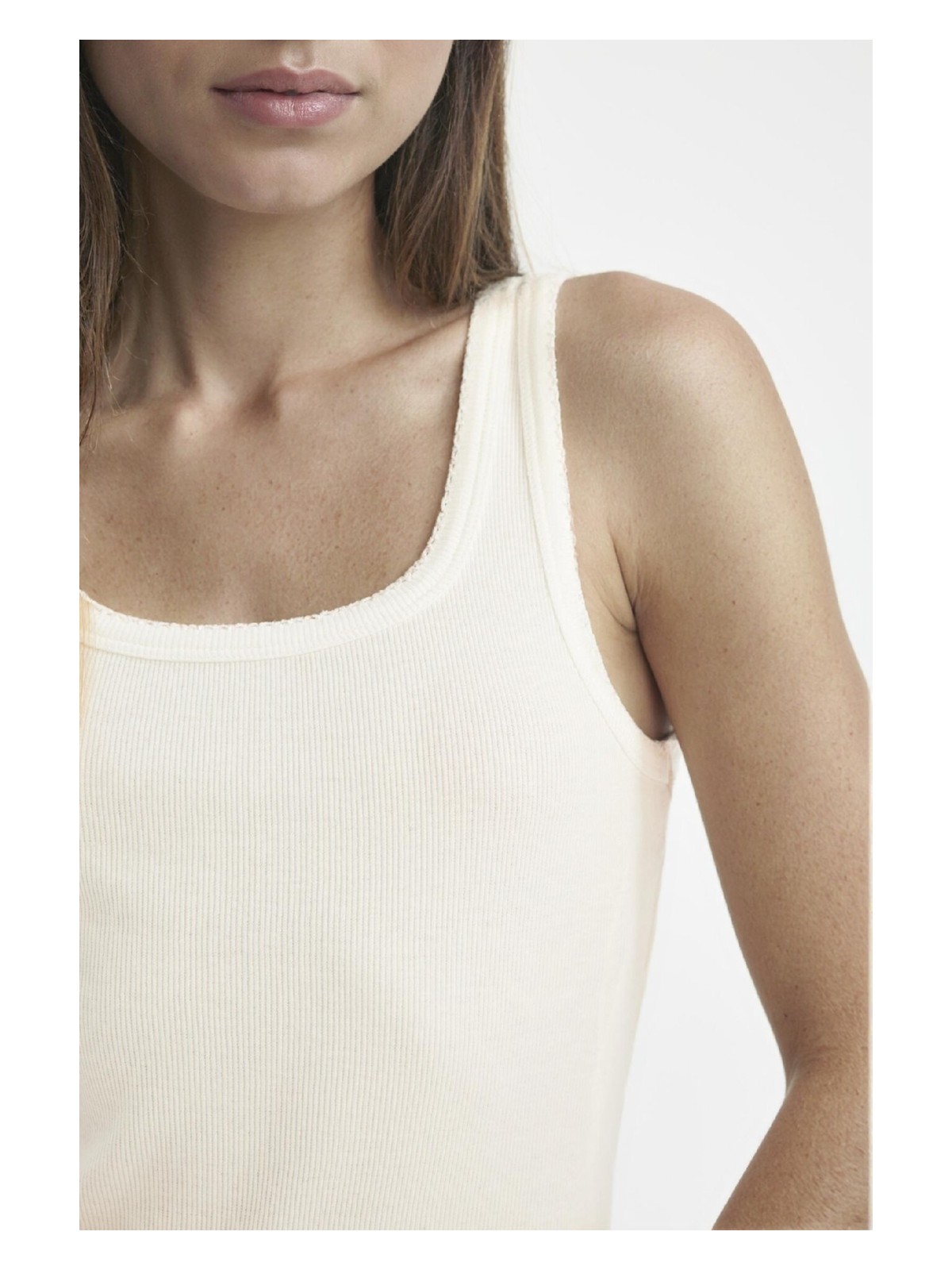DeFacto Coool Bodycon Vücudu Saran Basic Fitilli Kaşkorse Mini Beyaz Elbise A0732AX24SM - Görsel 3