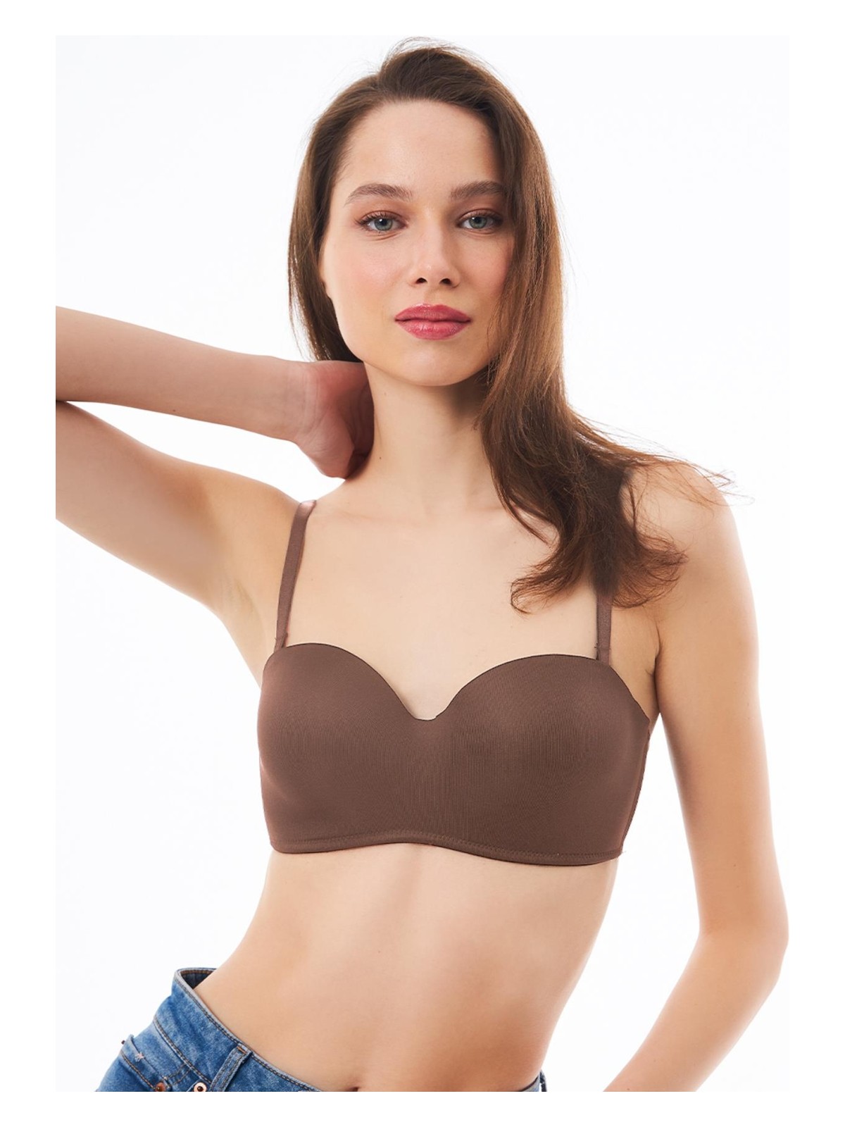 Cottonhill Beauty Cottonhill Balenli Toparlayıcı Dolgusuz Straplez Sütyen 2li Paket-3 - Görsel 3