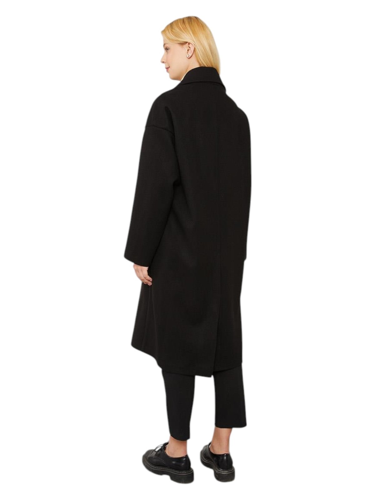 Lêvi D'or Kadın Oversize Astarsız Kaşe Kaban - Görsel 5