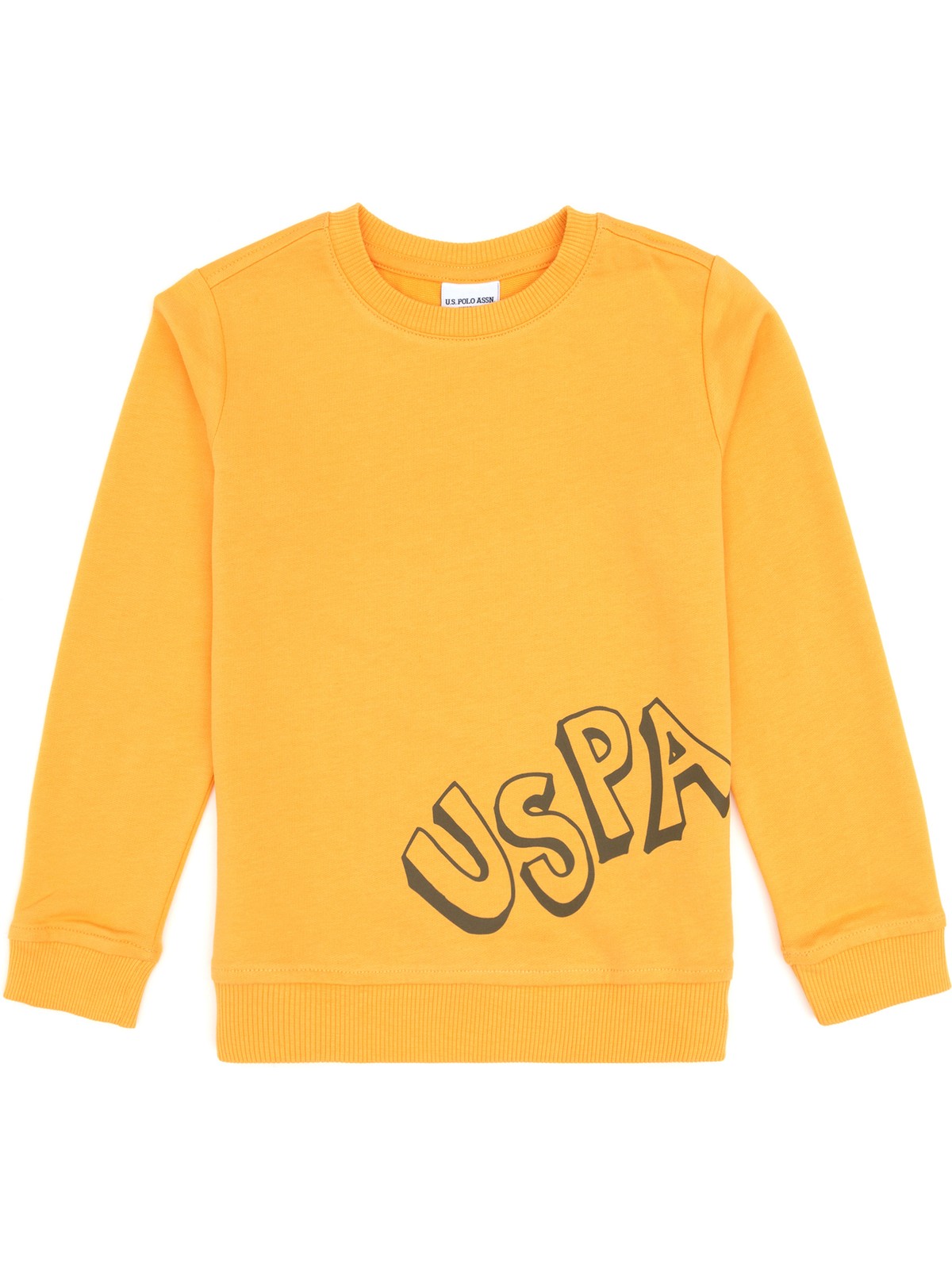 U.S. Polo Assn. Erkek Çocuk Mor Bisiklet Yaka Basic Sweatshirt 50313979-VR038 - Görsel 5