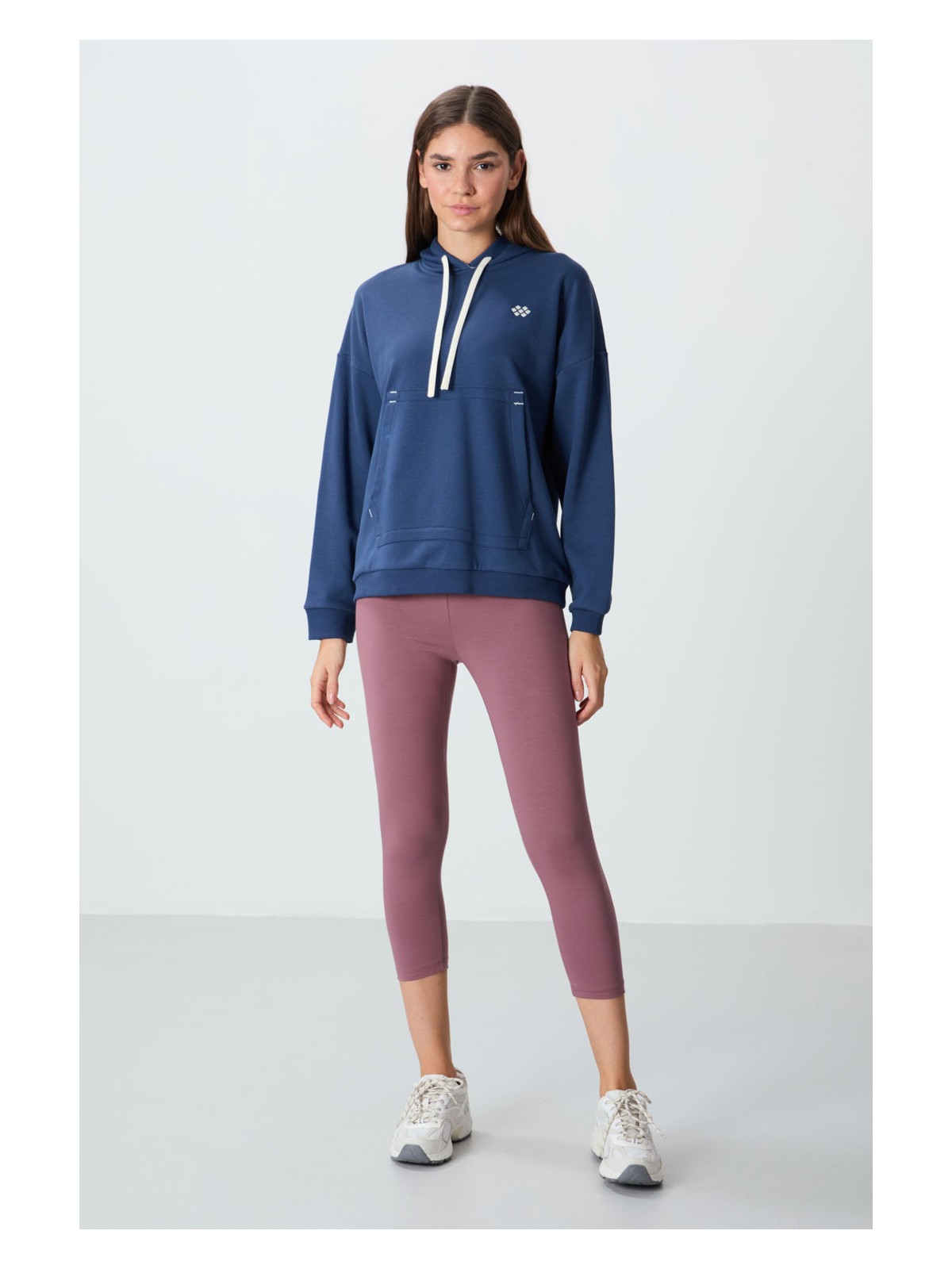 Tommy Life Siyah Yüksek Bel Slim Fit Dar Paça Kadın Kapri Tayt - 93097 - Görsel 5