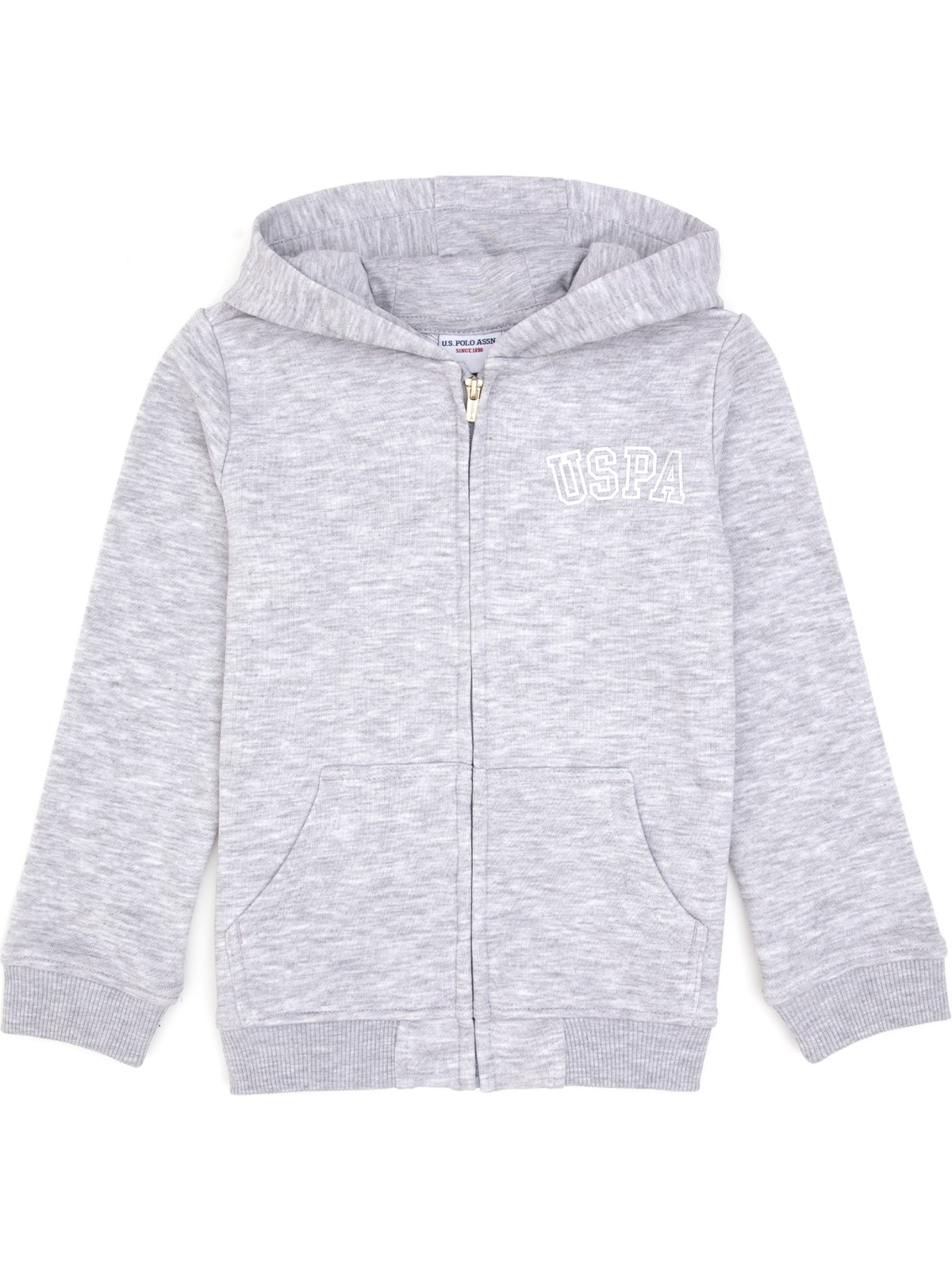 U.S. Polo Assn. Kız Çocuk Siyah Kapüşonlu Fermuarlı Basic Sweatshirt 50316837-VR046 - Görsel 6