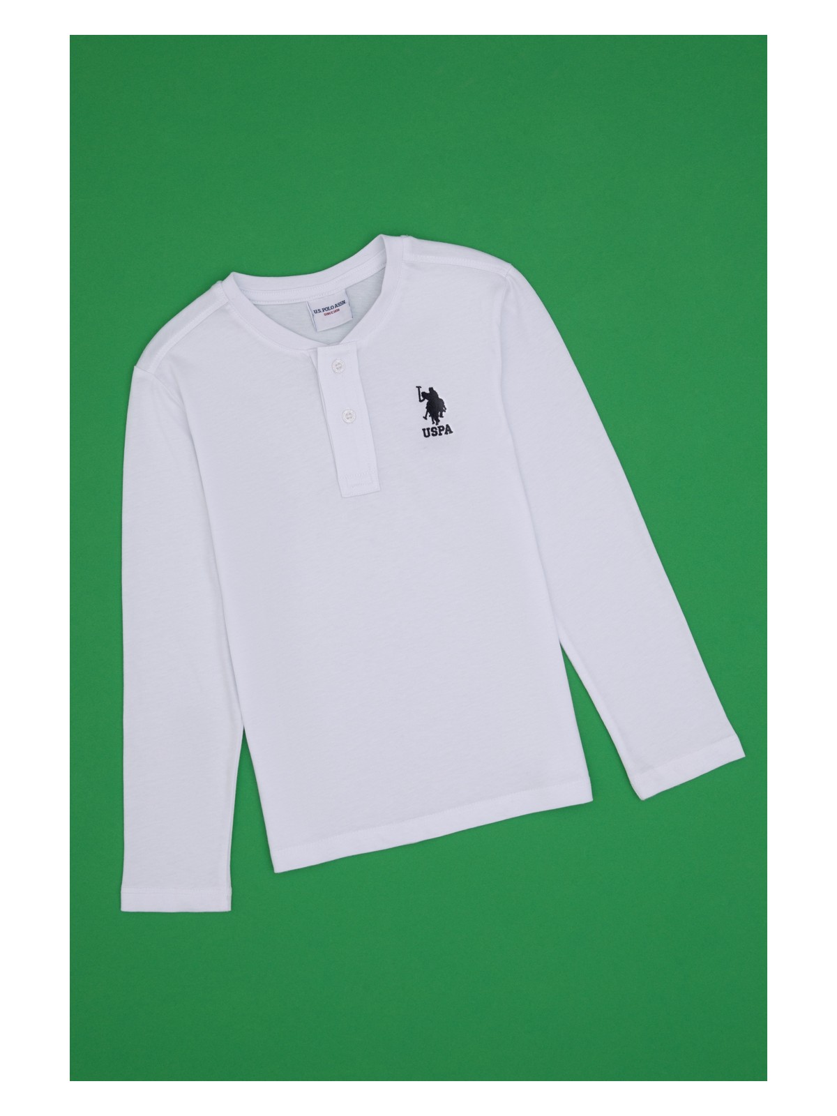 U.S. Polo Assn. Erkek Çocuk Ekru Bisiklet Yaka Sweatshirt 50314909-VR013