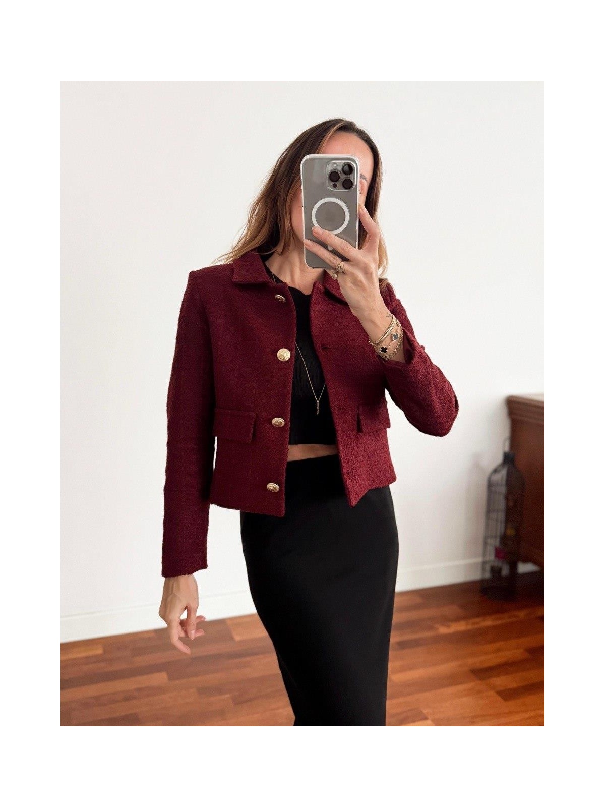 Maldia Kadın Dore Düğmeli Blazer Ceket - Görsel 3