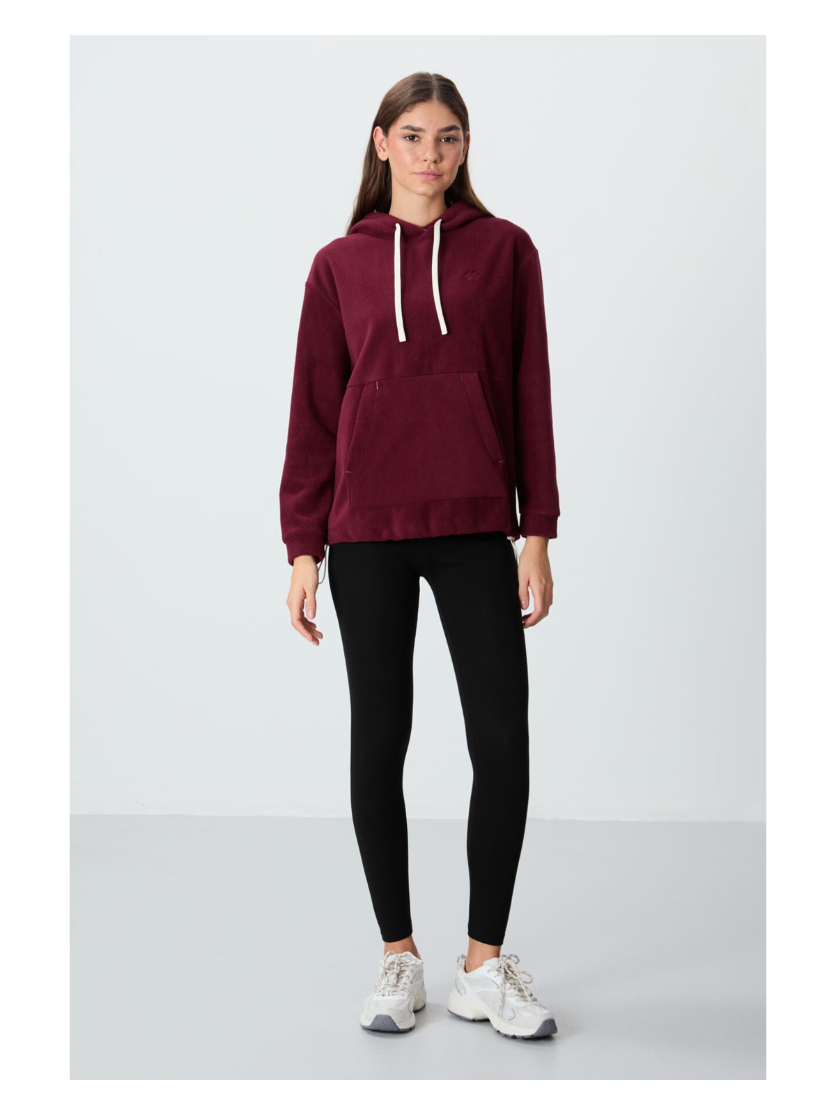 Tommy Life Antrasit Yüksek Bel Termal Slim Fit Dar Paça Kadın Tayt - 94577 - Görsel 3