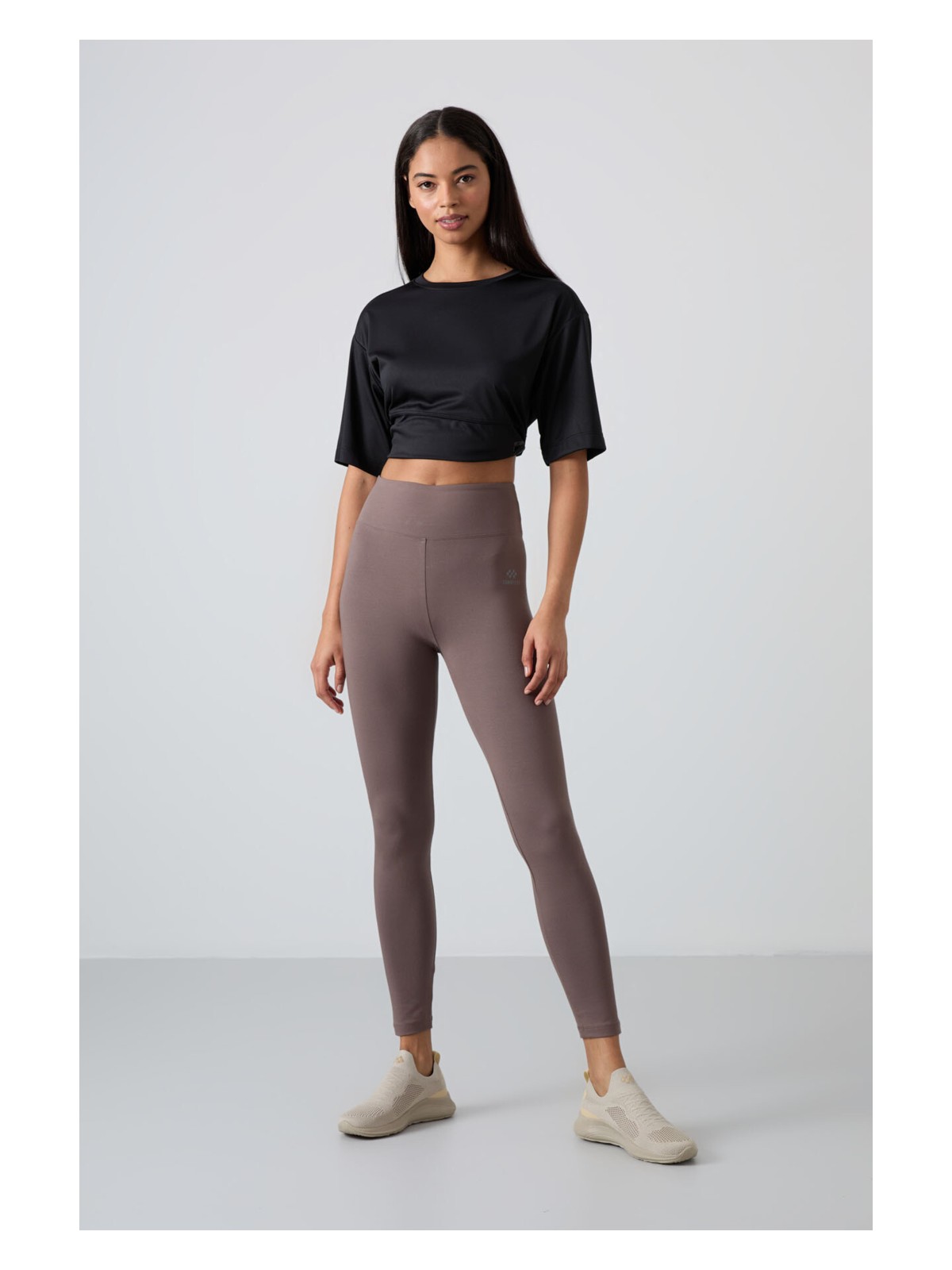 Tommy Life Siyah Yüksek Bel Toparlayıcı Slim Fit Dar Paça Kadın Tayt - 94011 - Görsel 9