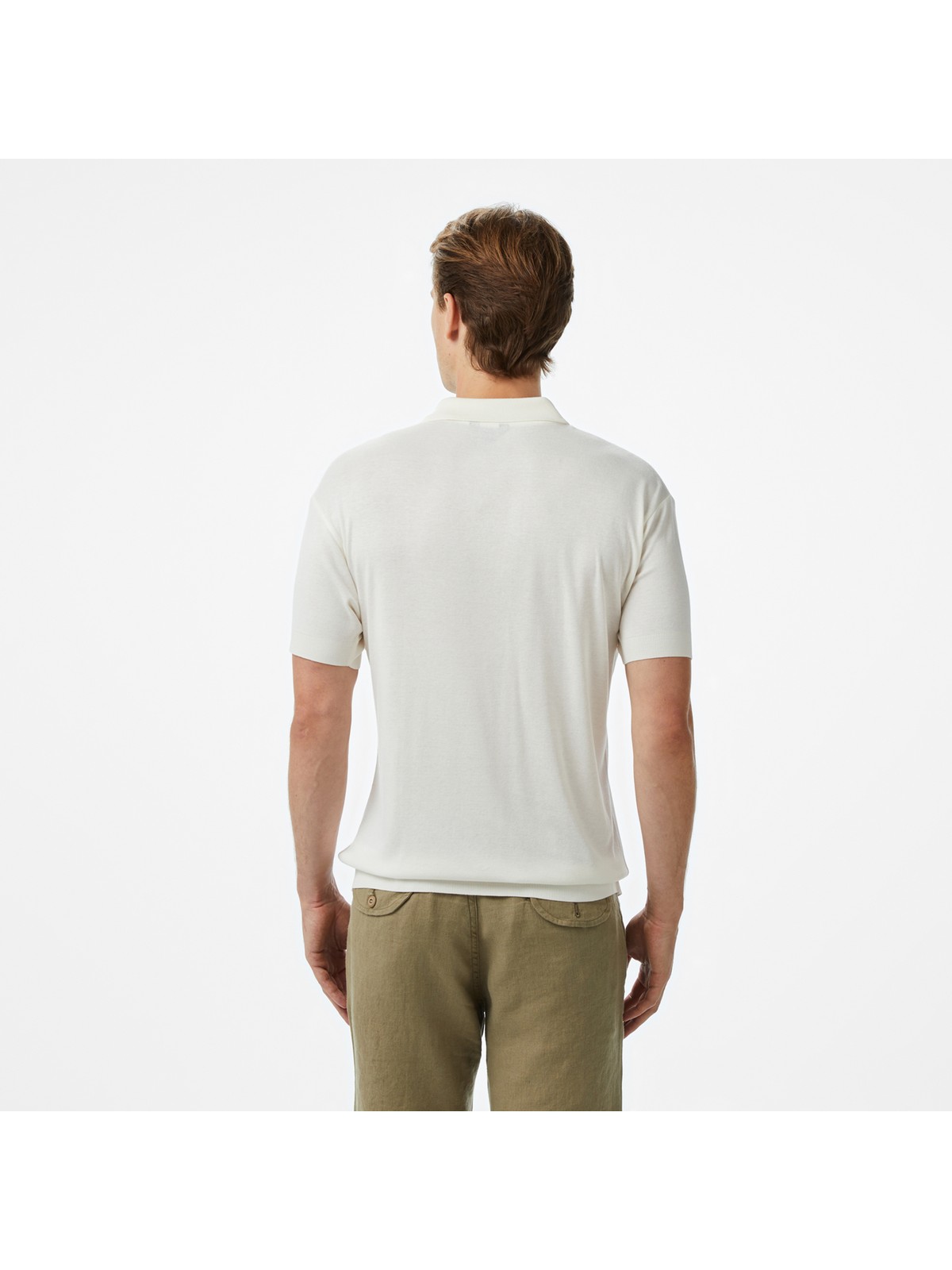 Nautica Erkek Ekru Classic Fit Polo K55329T.1MA - Görsel 2