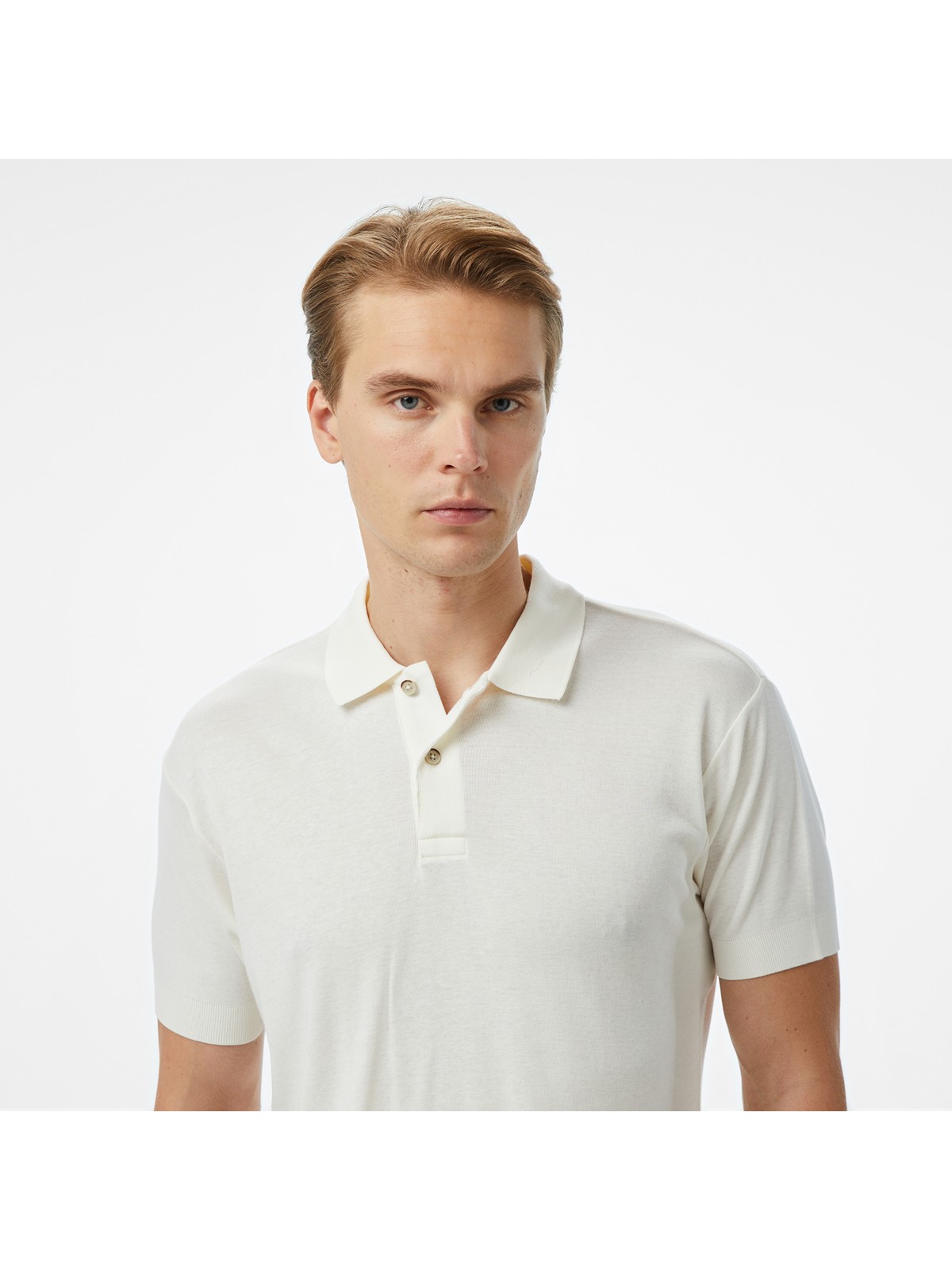 Nautica Erkek Ekru Classic Fit Polo K55329T.1MA - Görsel 4