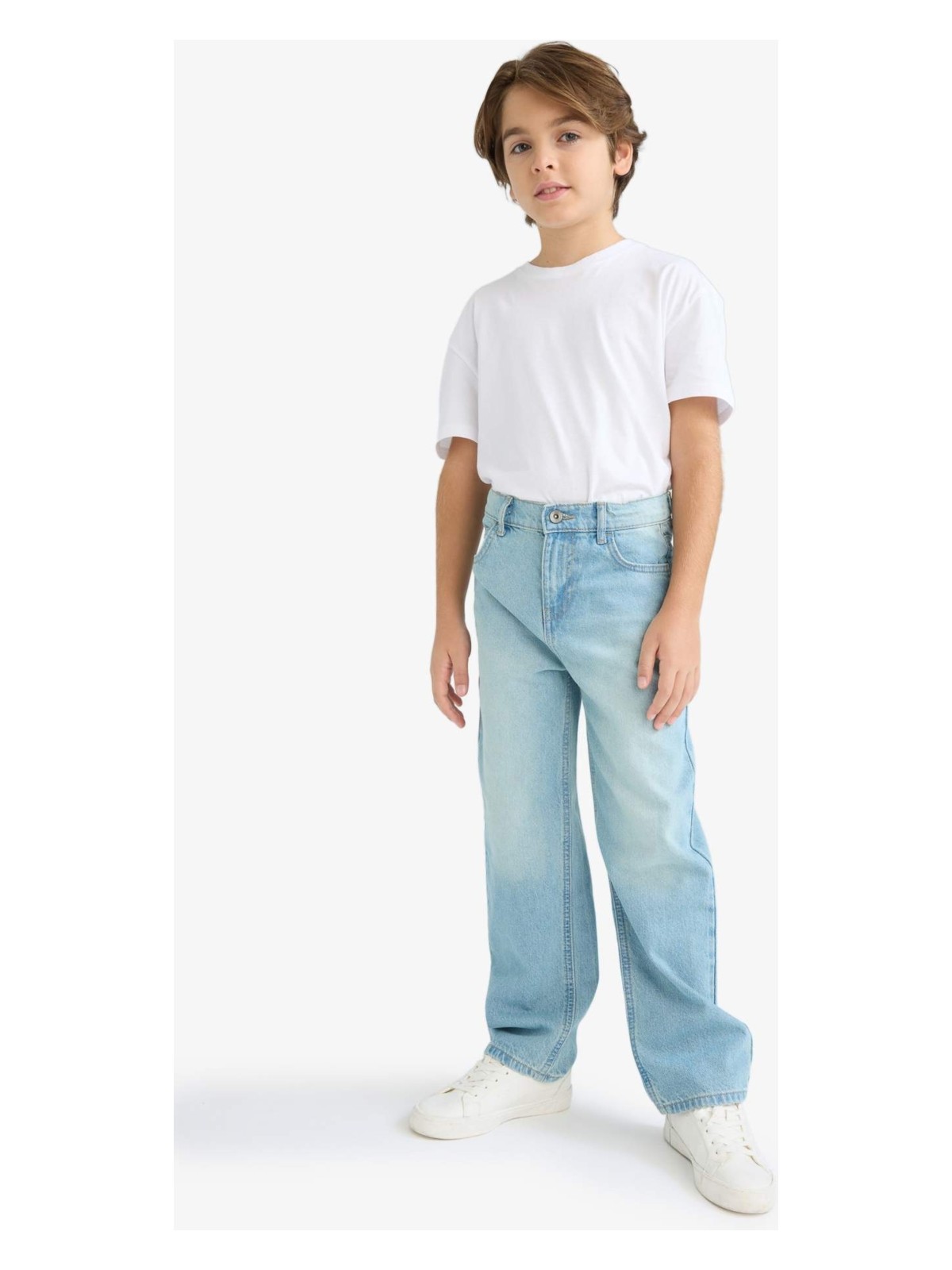 DeFacto Wide Leg Geniş Paça Pantolon Erkek Çocuk F0452A825AU - Görsel 3