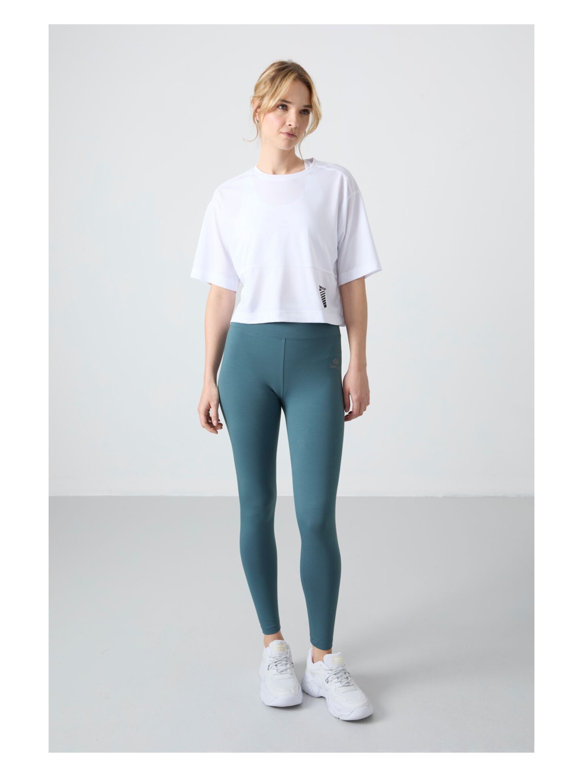 Tommy Life Siyah Yüksek Bel Toparlayıcı Slim Fit Dar Paça Kadın Tayt - 94011 - Görsel 6