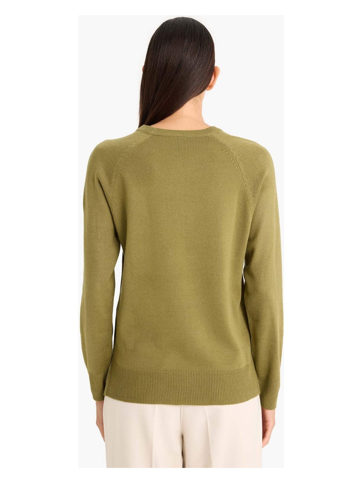 DeFacto Relax Fit Basic Triko Kazak I6913AZ25WN - Görsel 6