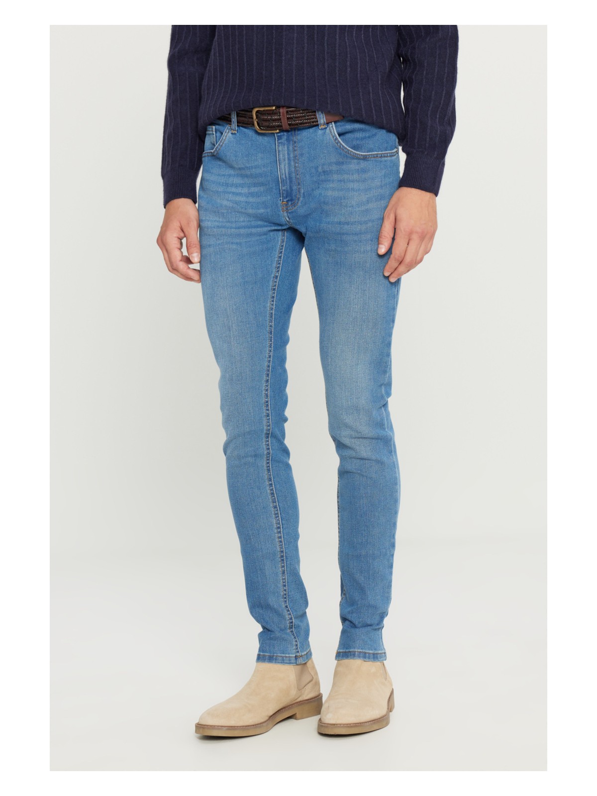 Altınyıldız Classics Erkek K.mavı Slim Fit Dar Kesim Magic Denim Esnek Jean Kot Pantolon - Görsel 3