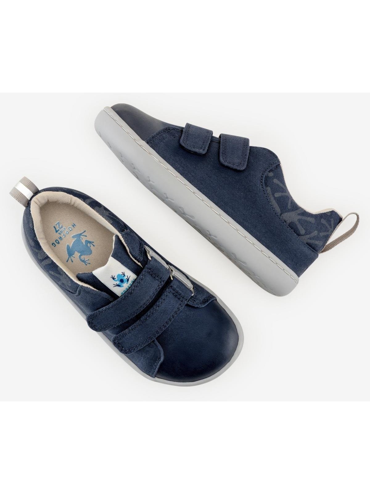 Hopfrög Smart Walker Canvas Play Beyaz Barefoot Çocuk Ayakkabı - Görsel 5