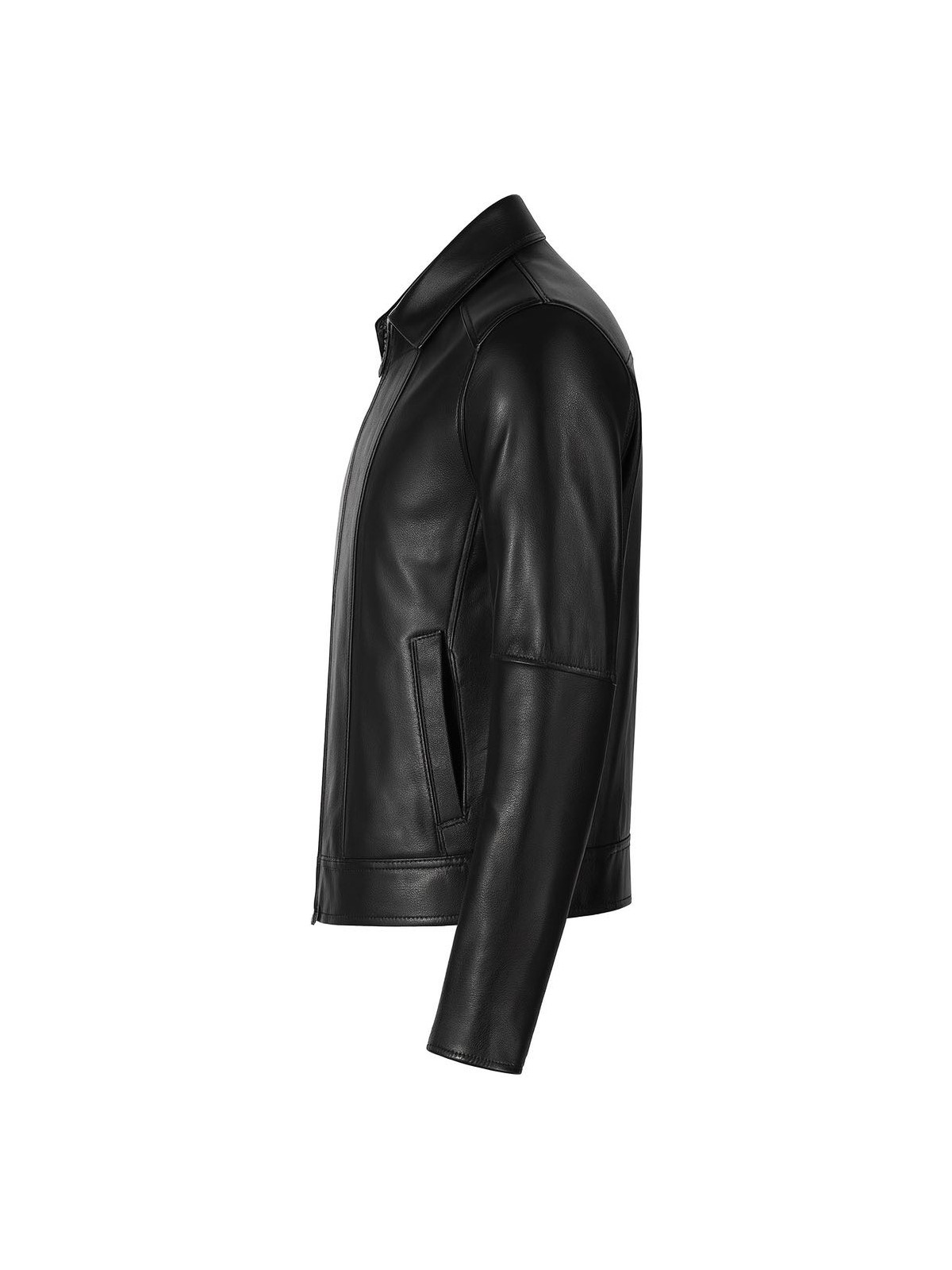 Derimontaya DERİMONTAYA %100 Hakiki Kuzu Deri Mont Ceket Siyah