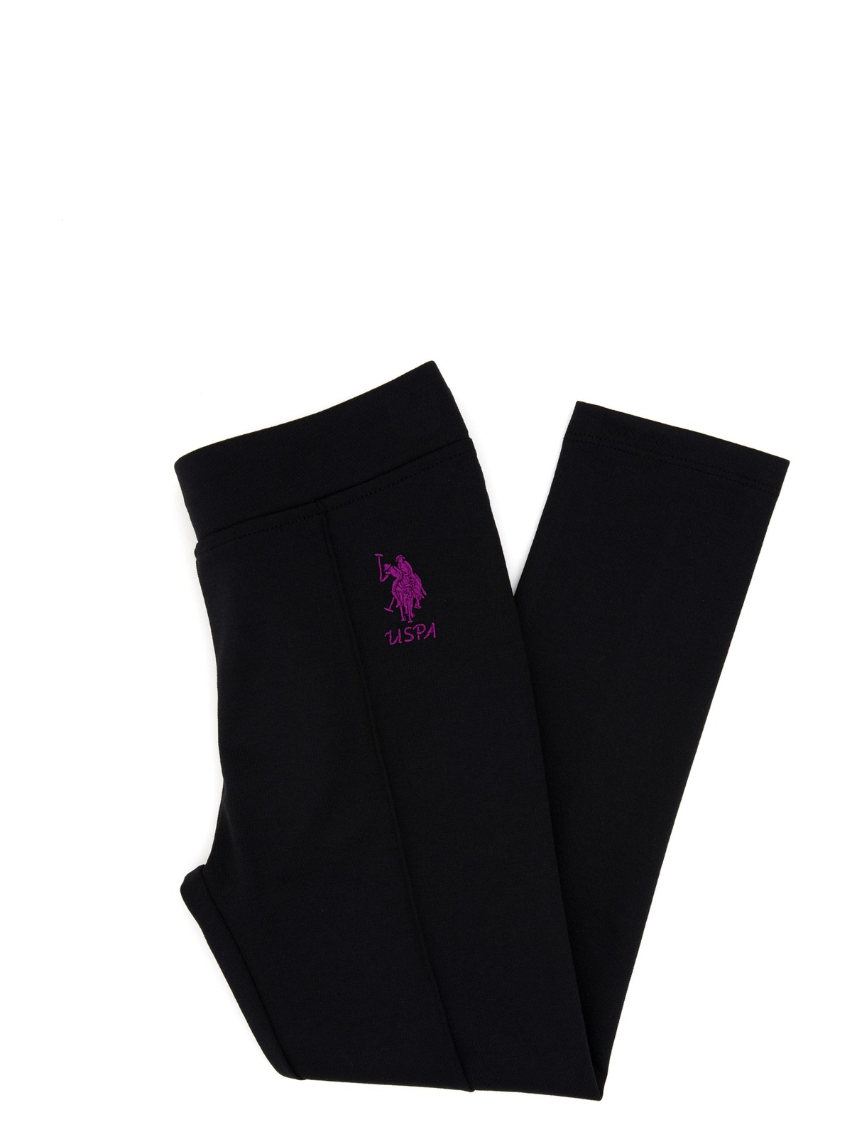 U.S. Polo Assn. Kız Çocuk Orkide Nervürlü İnterlok Tayt 50316891-VR221 - Görsel 5