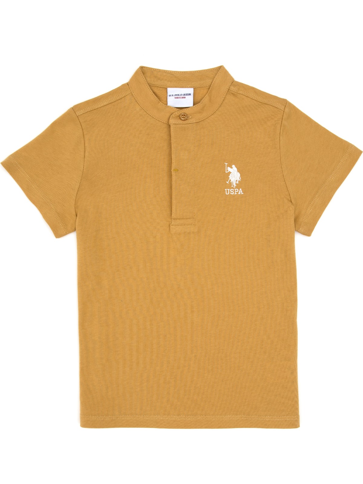 U.S. Polo Assn. Erkek Çocuk Hardal Bisiklet Yaka Tişört 50314940-VR151