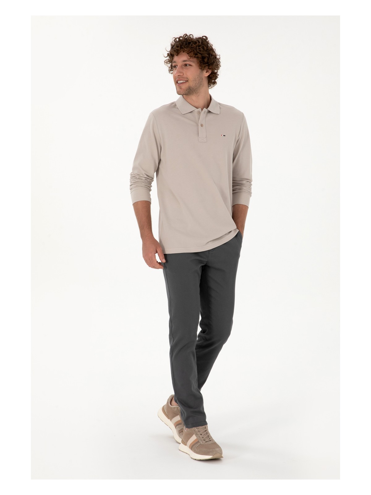 U.S. Polo Assn. U.s. Polo Assn. Erkek Lacivert Pantolon (Kanvas-Chino) 50316831-VR033 - Görsel 4