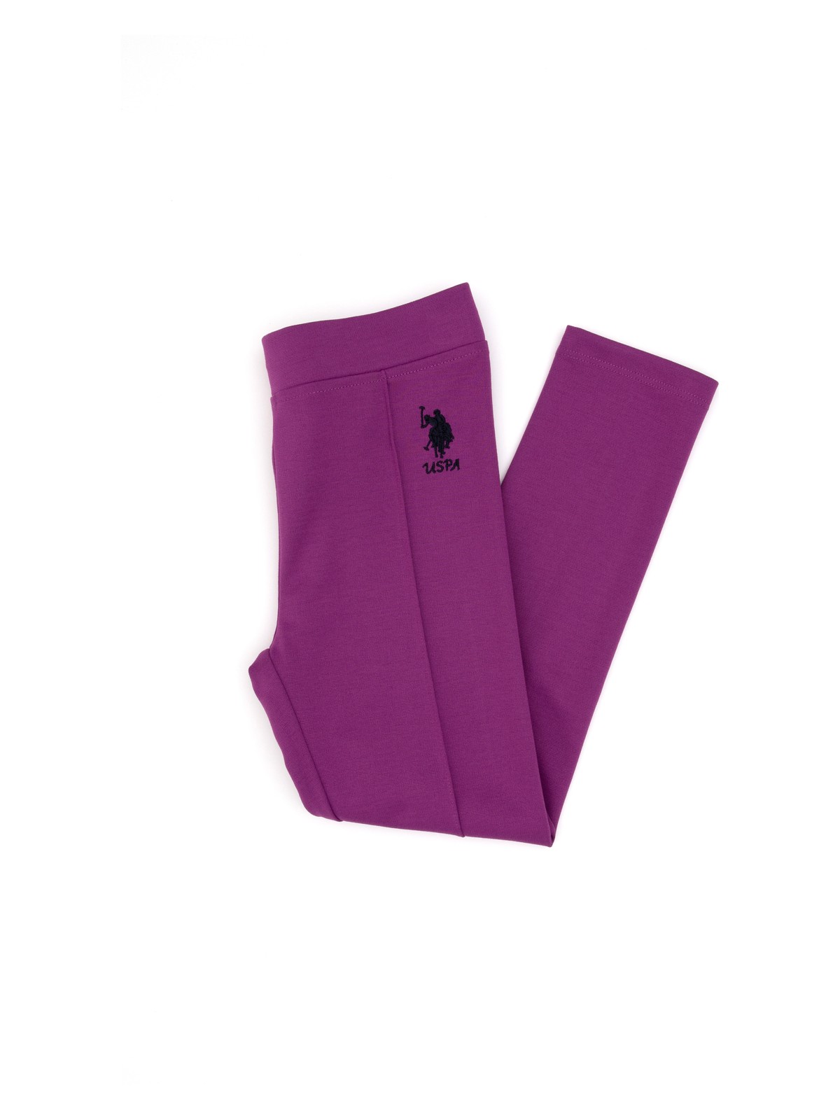 U.S. Polo Assn. Kız Çocuk Orkide Nervürlü İnterlok Tayt 50316891-VR221 - Görsel 4