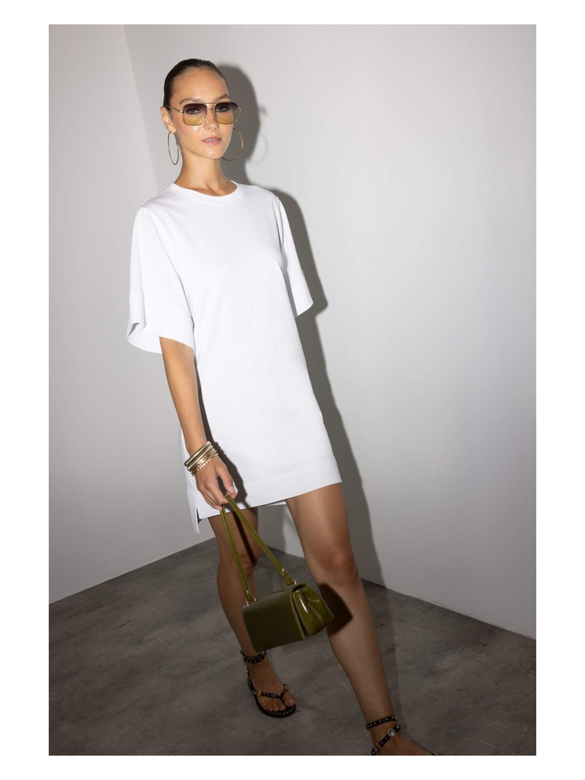 DeFacto %100 Pamuk A Kesim Penye Mini Elbise G1343AX25AU