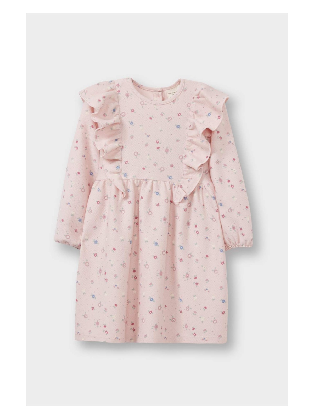 DeFacto Çiçekli Uzun Kollu Elbise Kız Bebek F4581A525AU