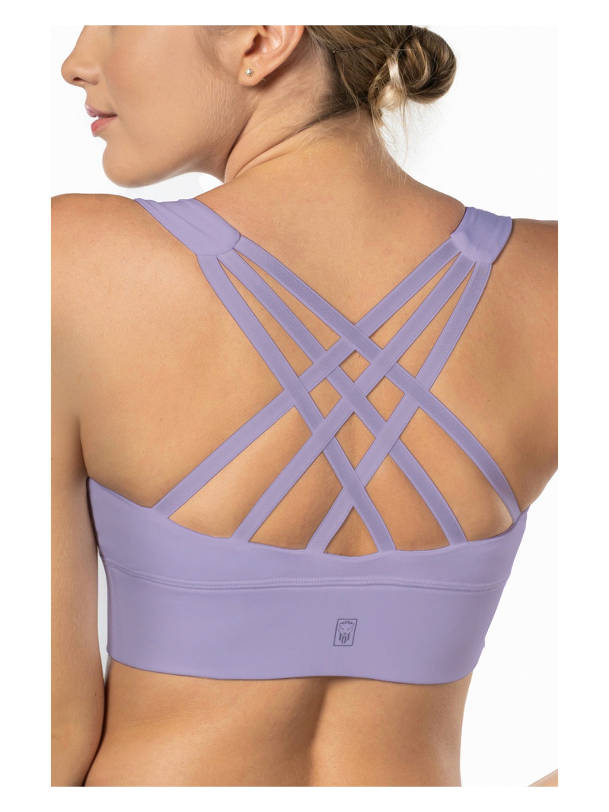 Lioness Activewear Lacivert Gri Çizgili Yüksek Destekli Sırt Detaylı Kaplı Spor Sütyeni - Görsel 5