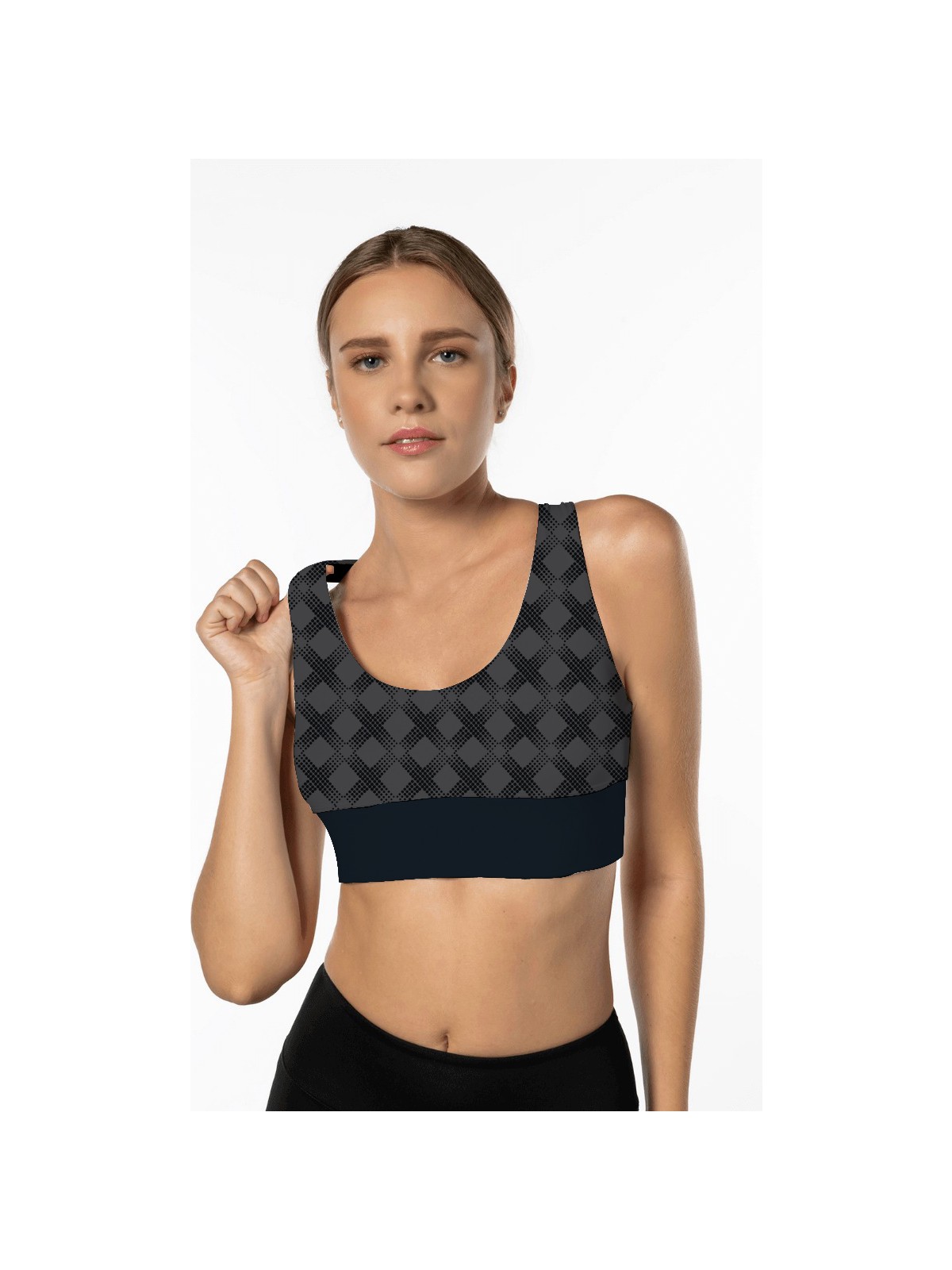 Lioness Activewear Sarı Lotus Desenli Yüksek Destekli Sırt Detaylı Kaplı Kadın Spor Sütyeni - Görsel 6