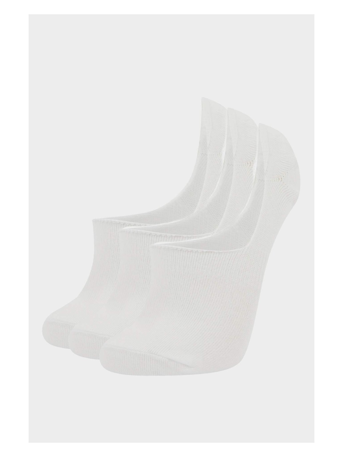 DeFacto Kadın Görünmez 3'lü Pamuklu Babet Çorap T6922AZNS
