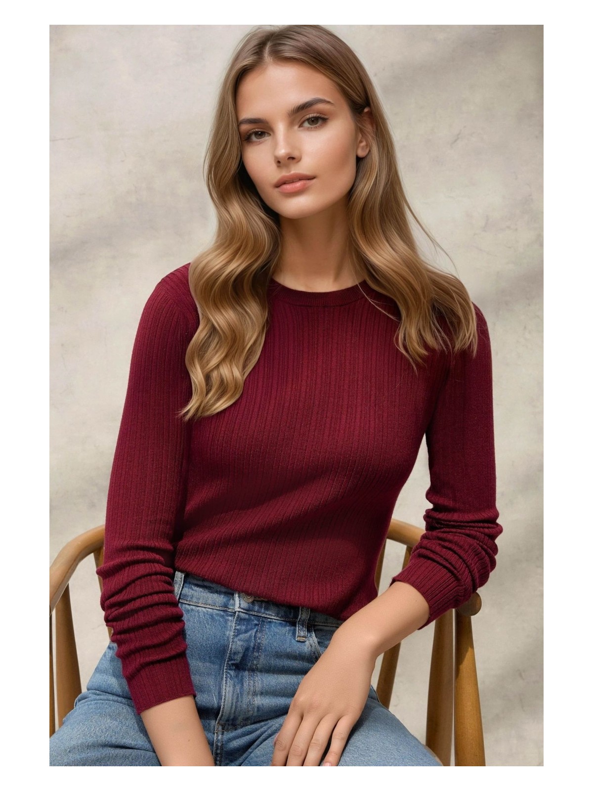 Hiccup Kadın Basic Kazak Koyu Mocha Kahve - Görsel 4