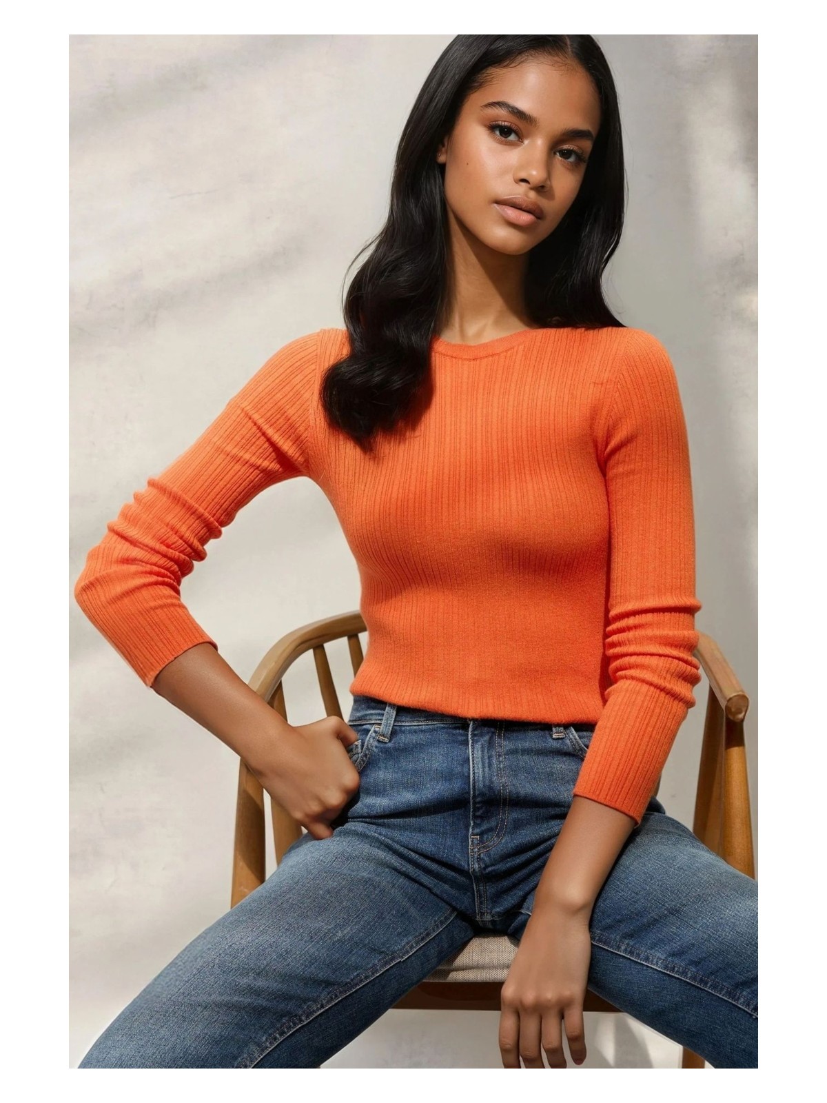 Hiccup Kadın Basic Kazak Beyaz - Görsel 8