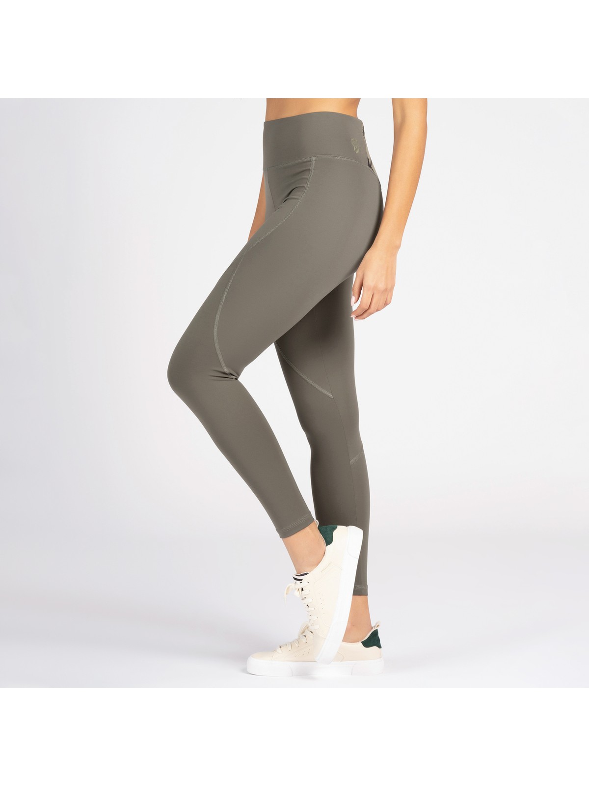 Lioness Activewear Gül Kurusu Yüksek Bel Arka Cepli Toprlayıcı Kadın Spor Taytı - Görsel 4