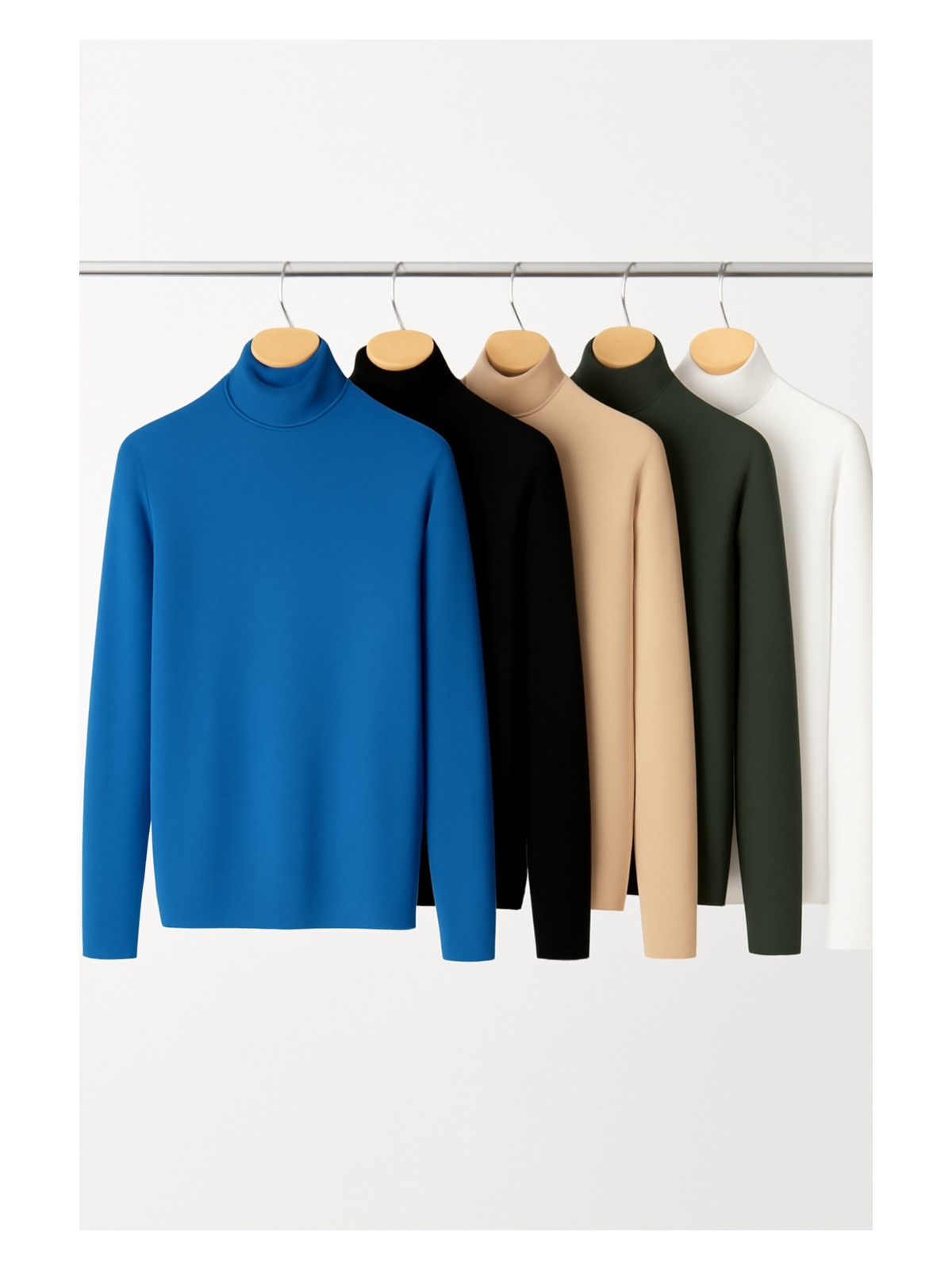 RİBAC 5’li Paket Kadın Basic Tam Balıkçı Yaka Kazak - Görsel 6