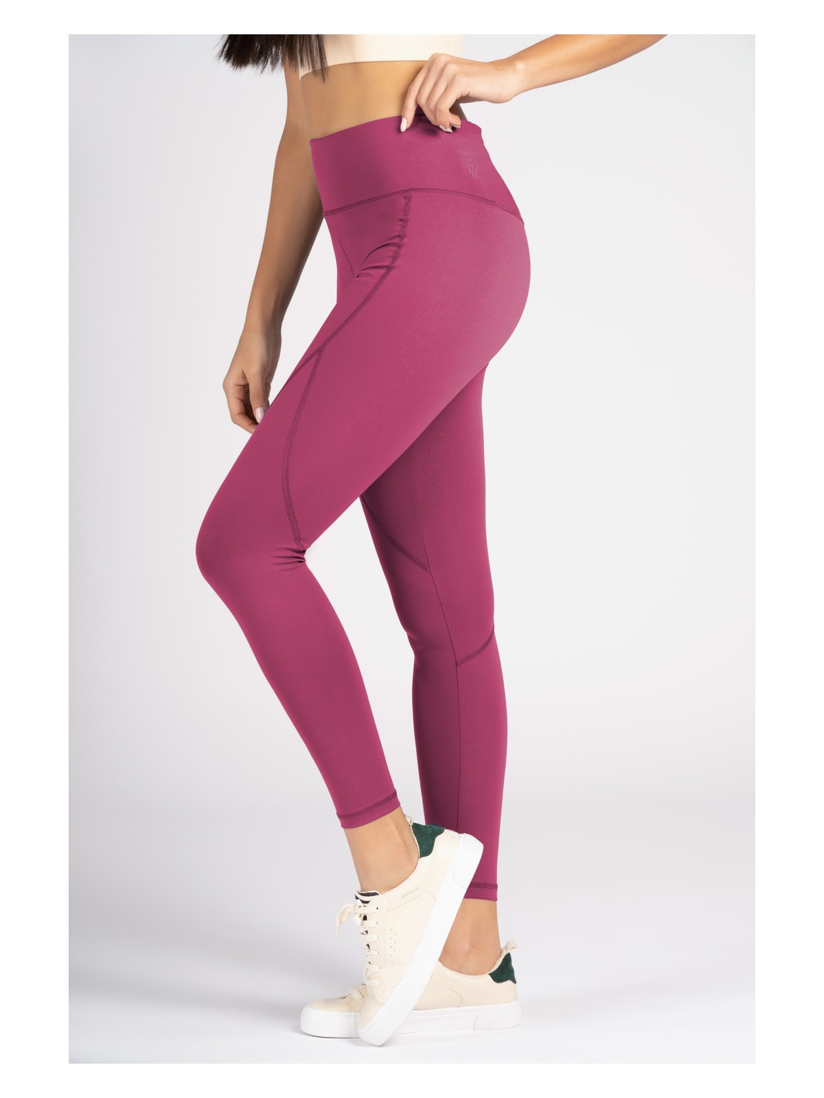 Lioness Activewear Gül Kurusu Yüksek Bel Arka Cepli Toprlayıcı Kadın Spor Taytı - Görsel 7