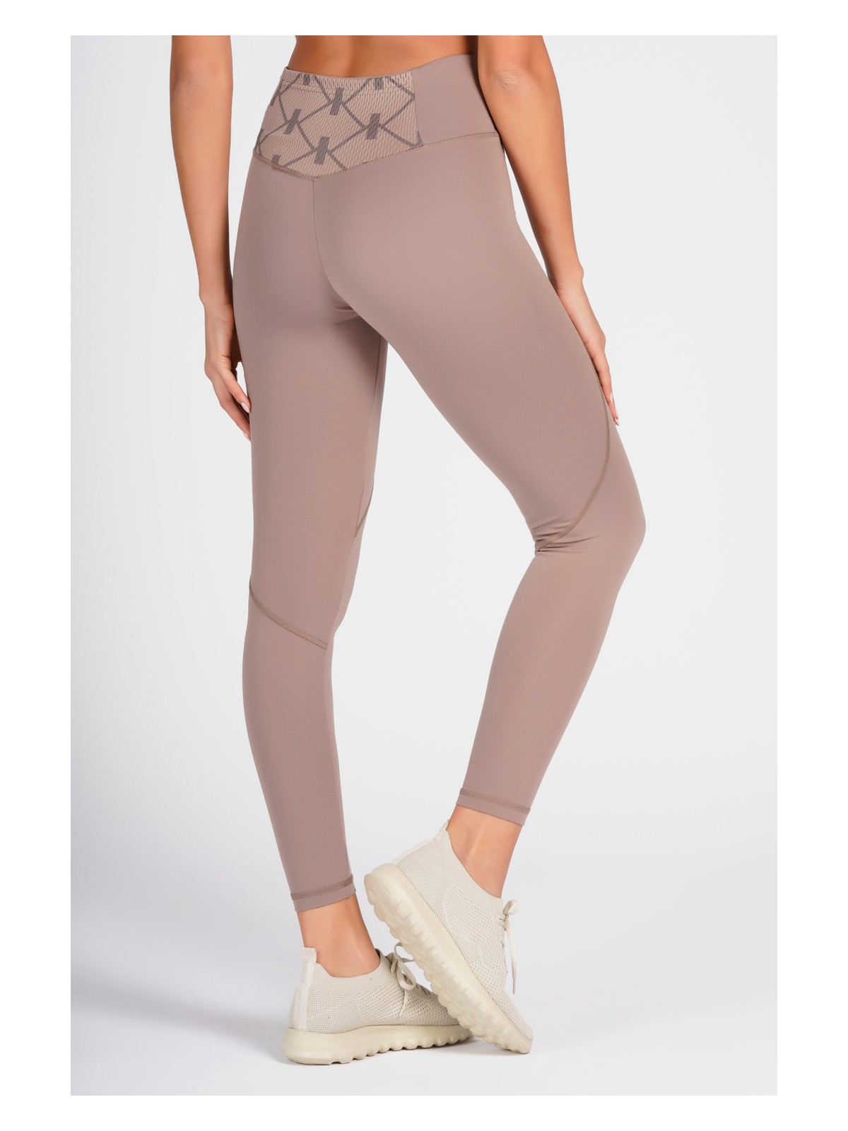 Lioness Activewear Gül Kurusu Yüksek Bel Arka Cepli Toprlayıcı Kadın Spor Taytı - Görsel 8