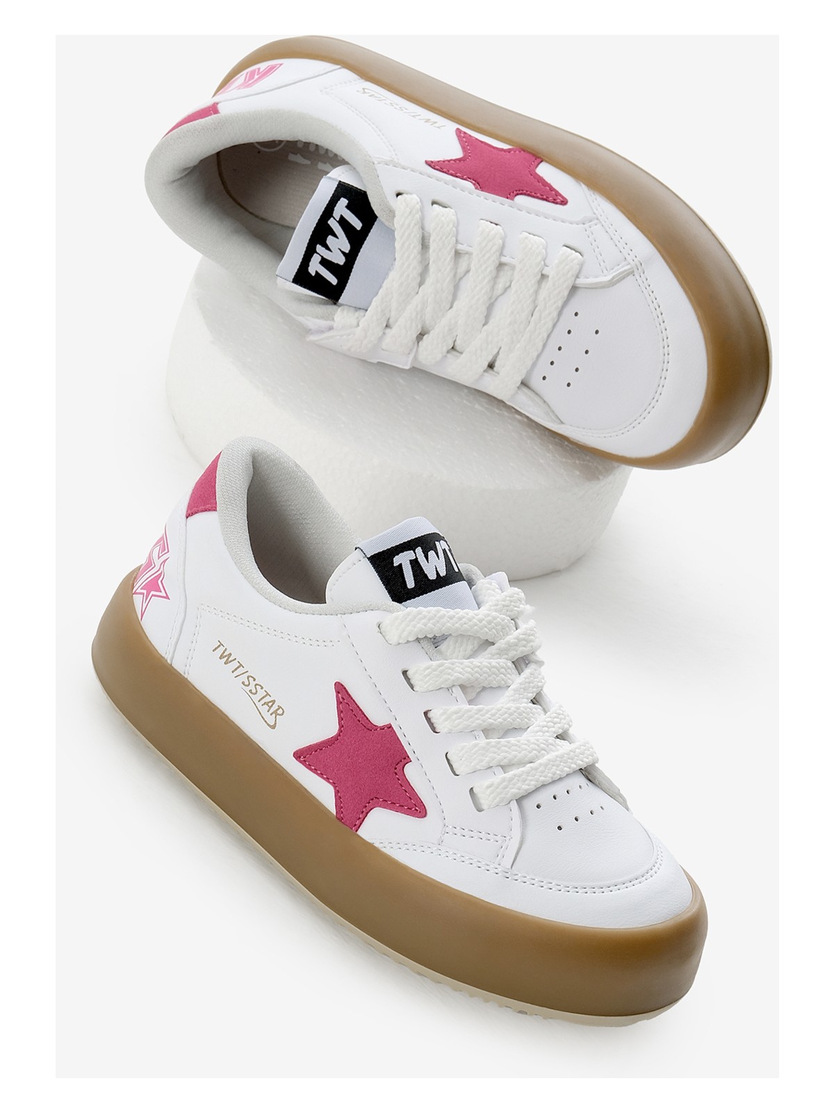 Tonny Black Çocuk Unisex Siyah Gümüş Termo Taban Bağcıklı ve Cırtlı Spor Ayakkabı Yıldız Detaylı - Görsel 5