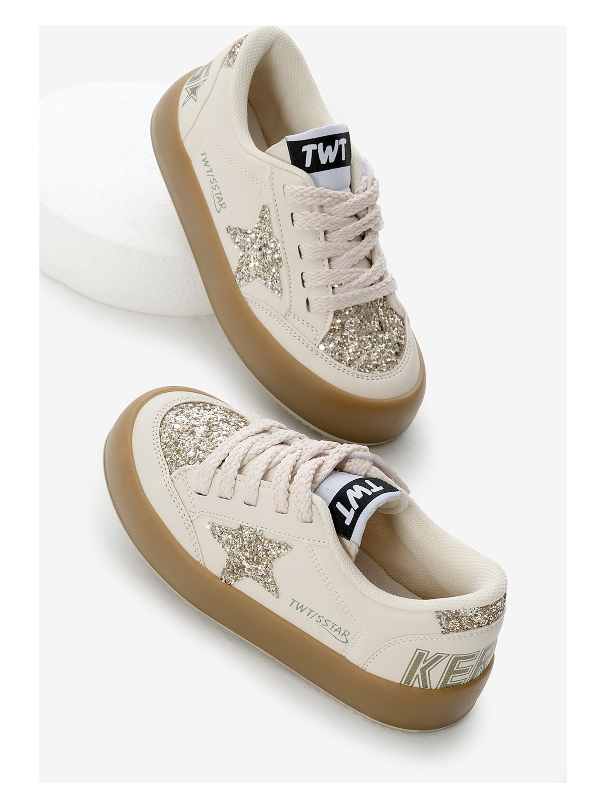 Tonny Black Çocuk Unisex Siyah Gümüş Termo Taban Bağcıklı ve Cırtlı Spor Ayakkabı Yıldız Detaylı - Görsel 9