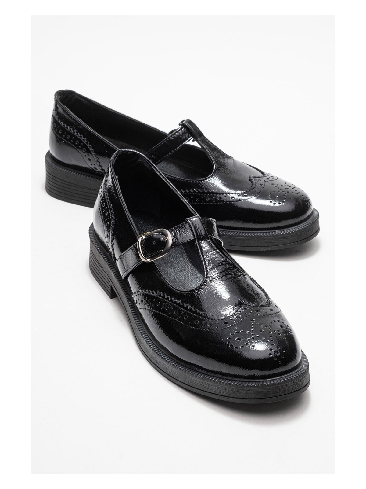 Luvi Janney Kahverengi Süet Hakiki Deri Bantlı Kadın Loafer Ayakkabı - Görsel 8