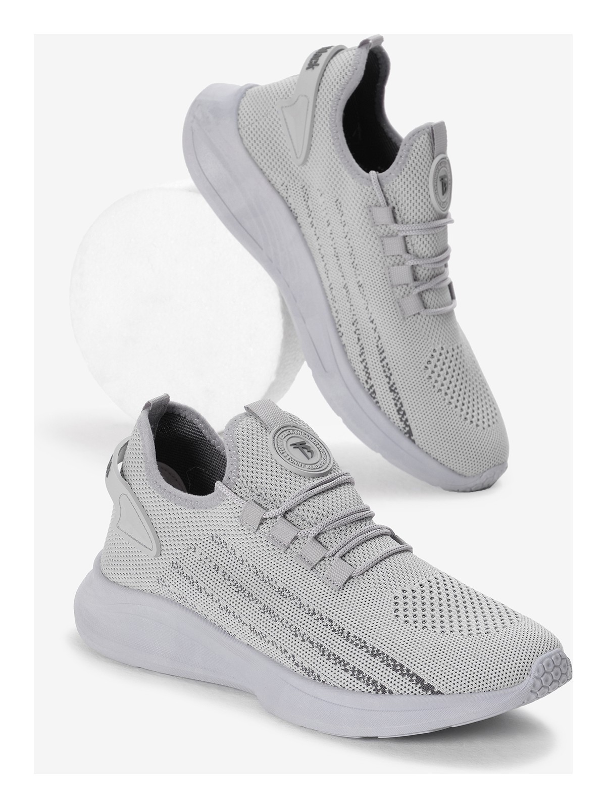 Tonny Black Unisex Bej Termo Taban Şerit Detaylı Bağcıklı Triko Spor Ayakkabı - Görsel 6