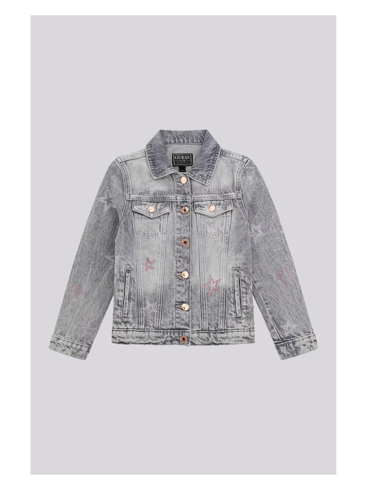 Guess Bg Store Kız Çocuk Grı Ceket