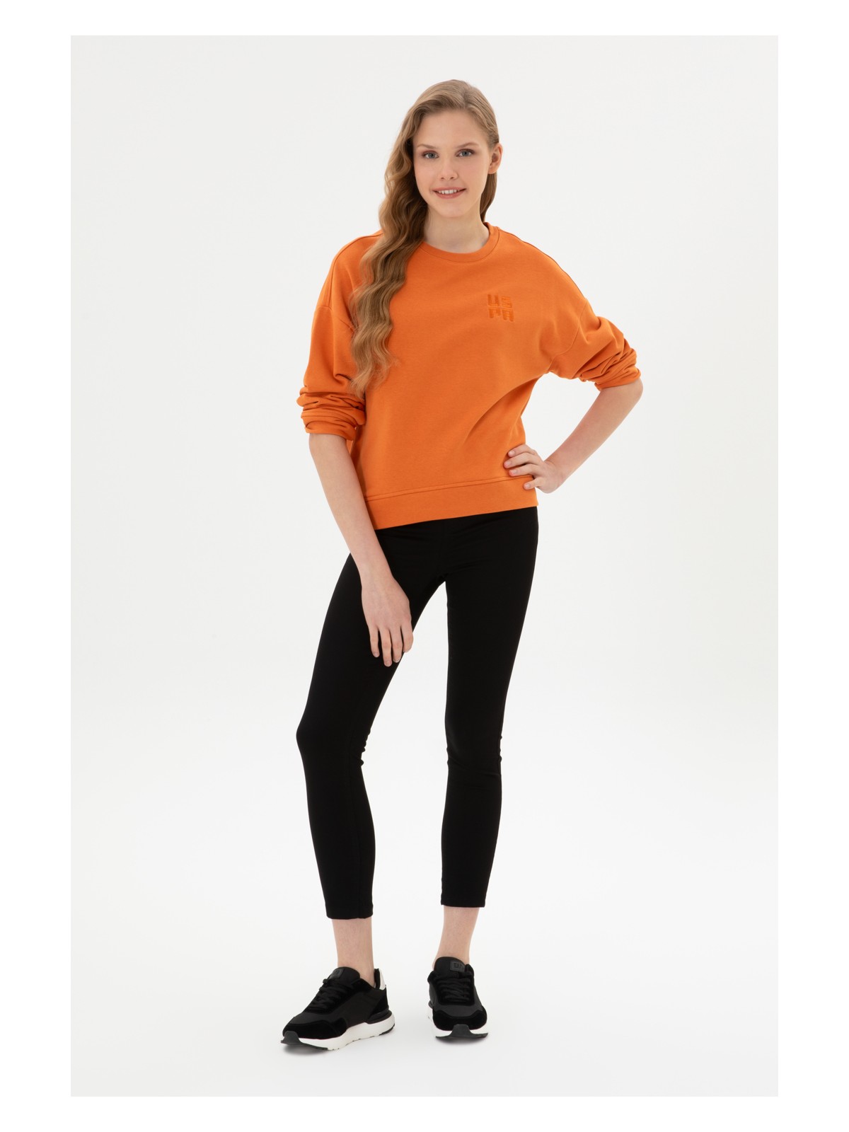 U.S. Polo Assn. Kadın Lacivert Toothpick Fit Kanvas Pantolon 50316852-VR033 - Görsel 4