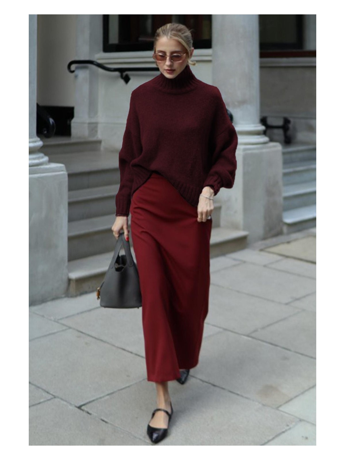 Madmext Siyah Boğazlı Kadın Triko Kazak MG2535 - Görsel 7