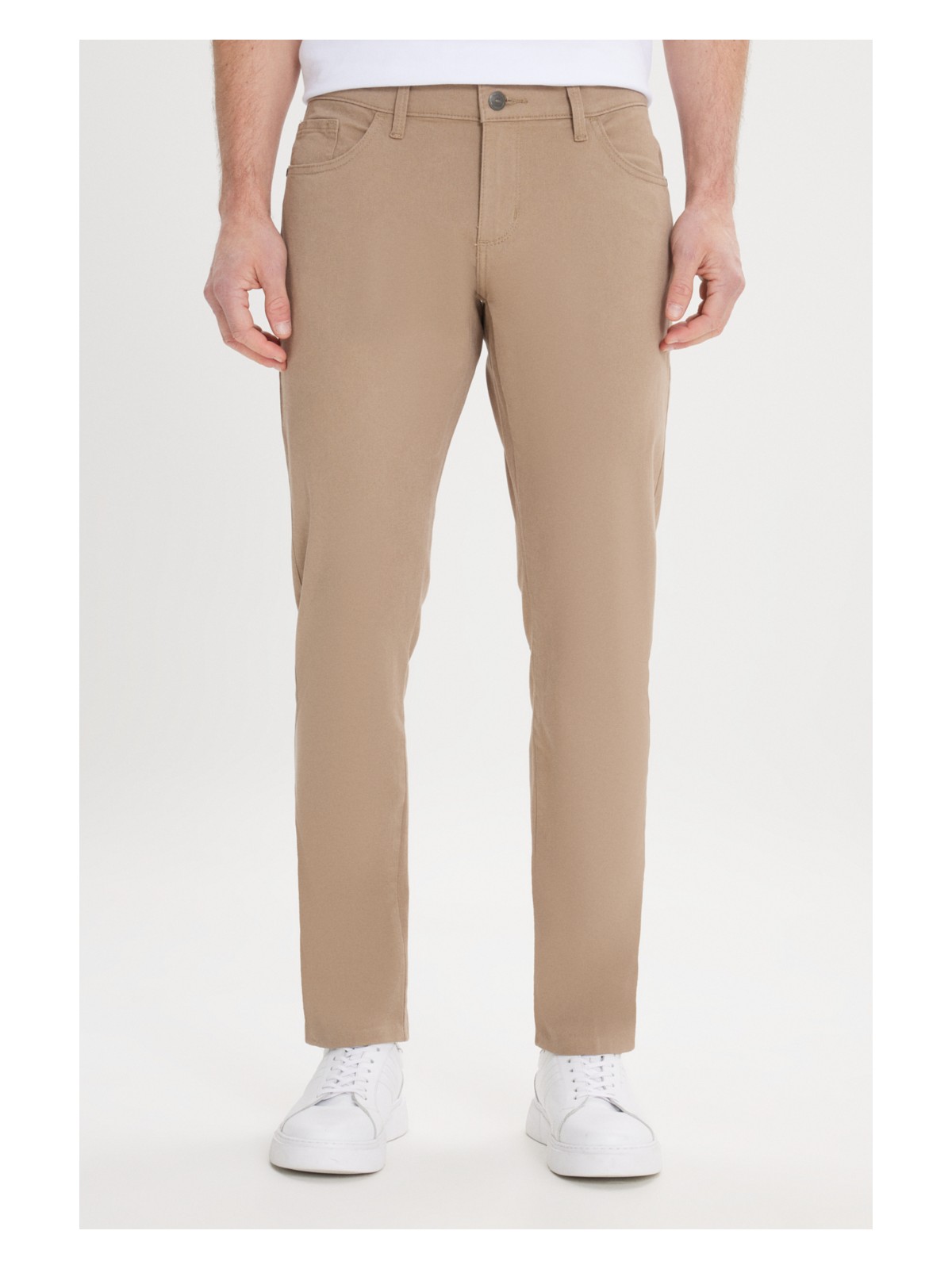 Altınyıldız Classics Erkek Lacivert Slim Fit Dar Kesim 5 Cep Pamuklu Kanvas Esnek Chino Pantolon - Görsel 8