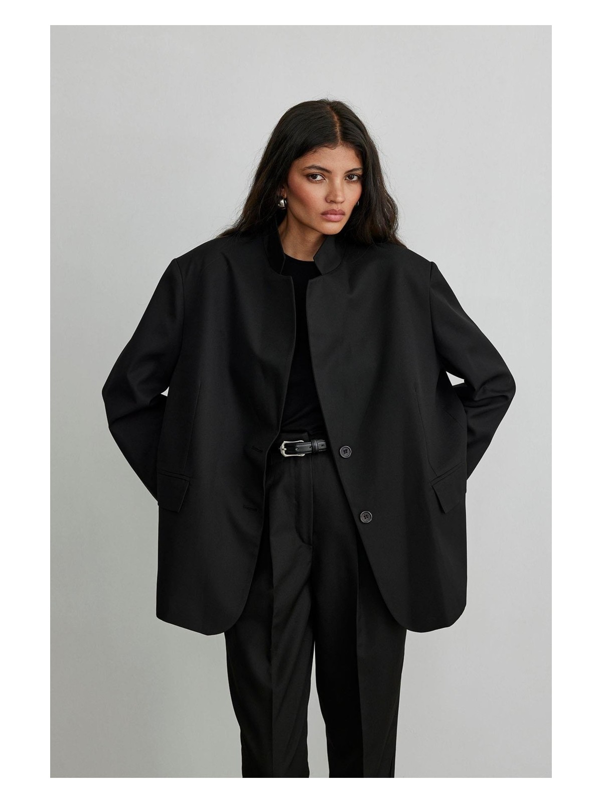 Suud Collection Siyah Maskülen Blazer Ceket