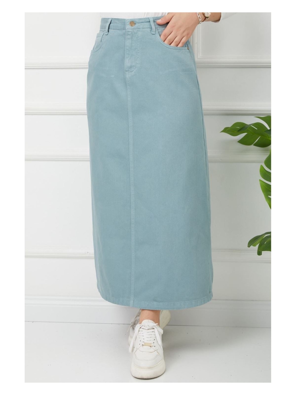 Vellichor Tesettür Etek- Çağla