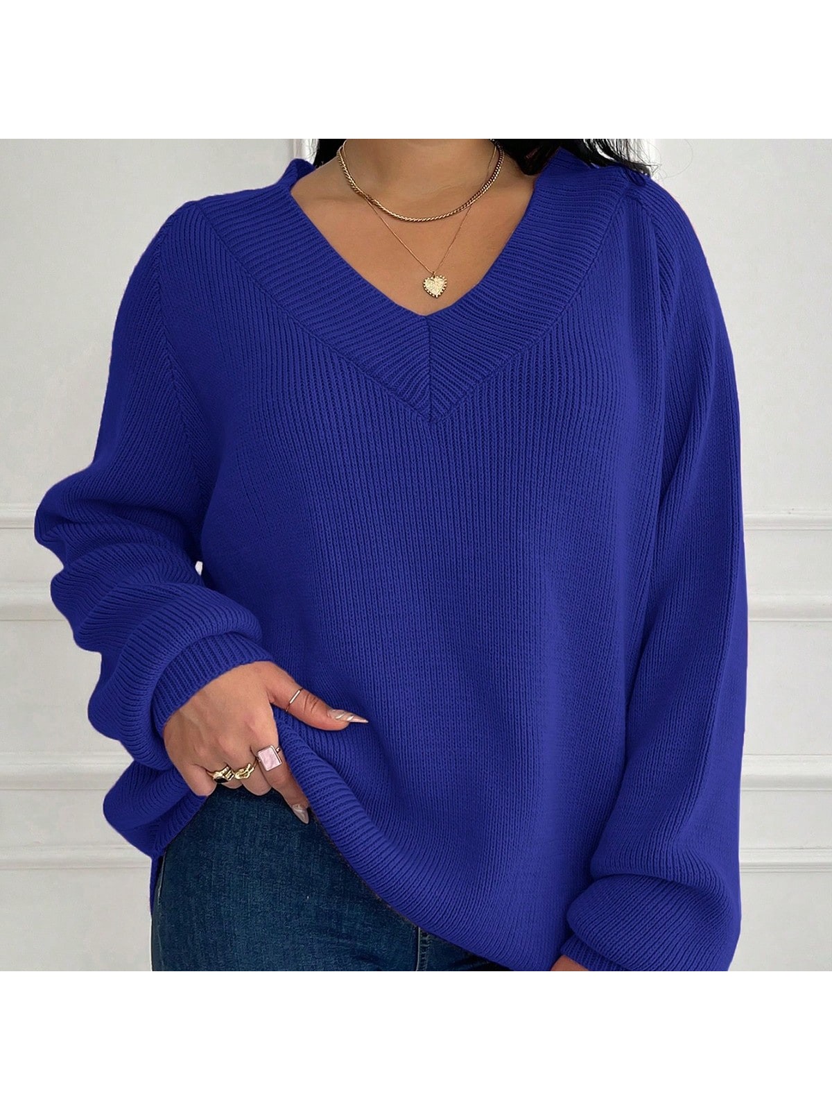 Efendix Büyük Beden Triko Kazak