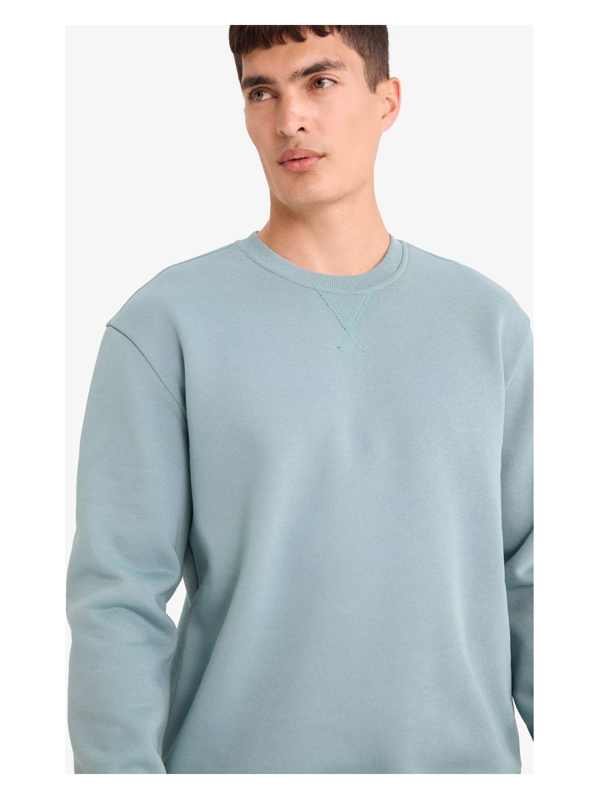 DeFacto Regular Fit Bisiklet Yaka Basic Düz Kalın Sweatshirt T3777AZ25AU - Görsel 10
