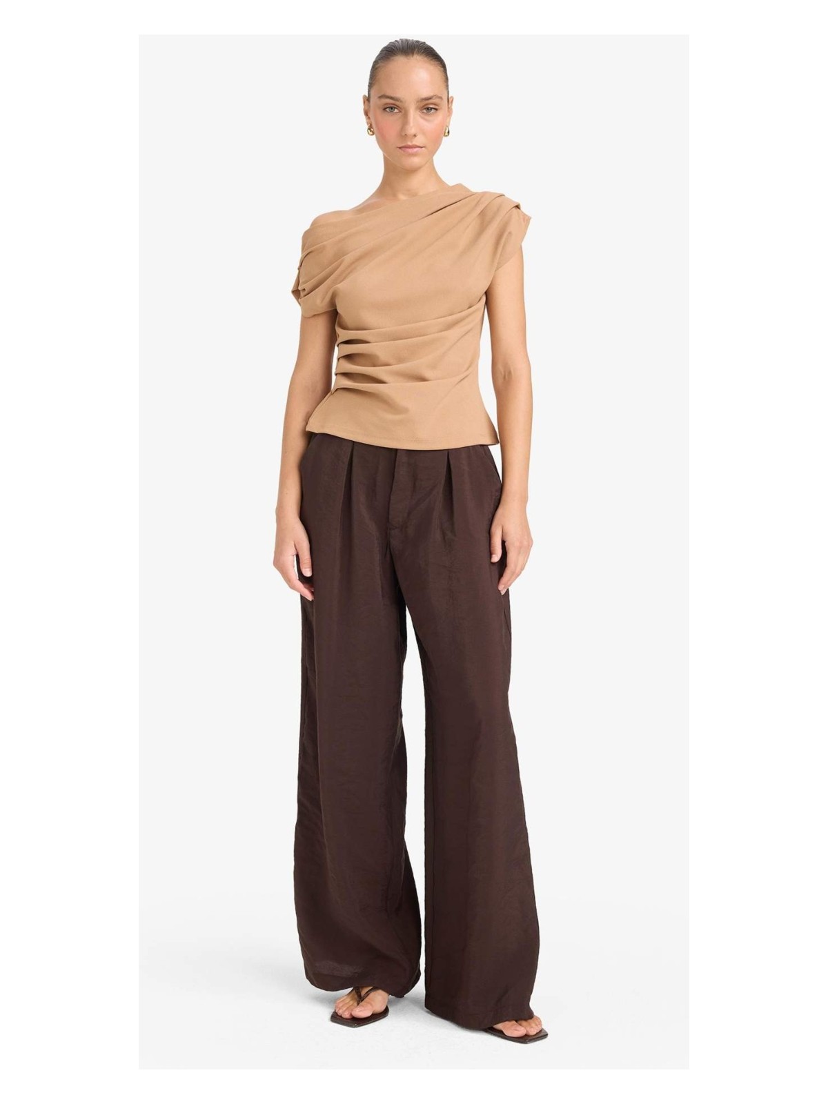 DeFacto Carrot Fit Çift Cepli Yüksek Bel Geniş Paça Modal Pantolon E6331AX25AU