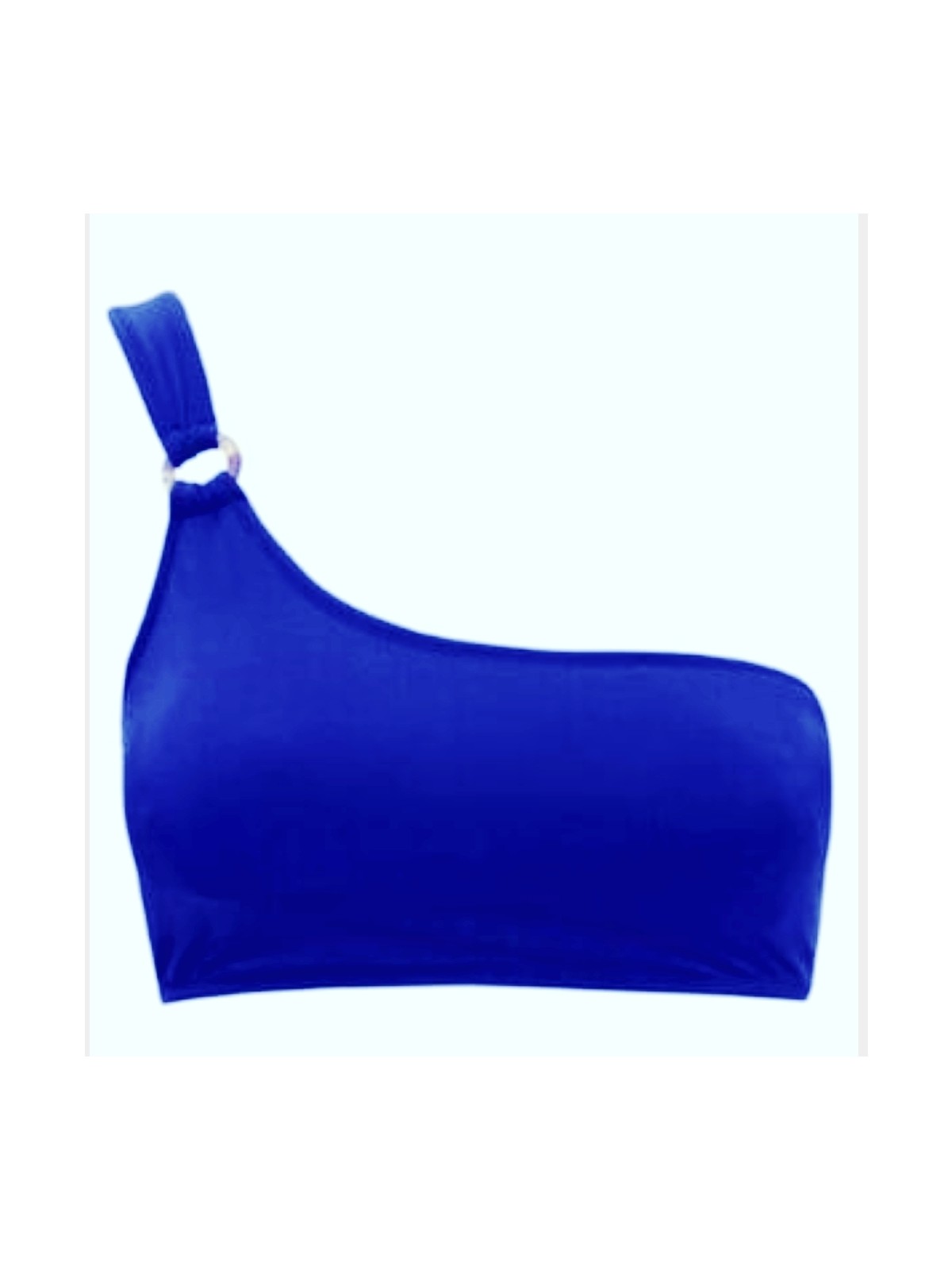 Deep Beach Halkalı Siyah Tek Omuzlu Bikini Üstü Db20010bu - Görsel 4