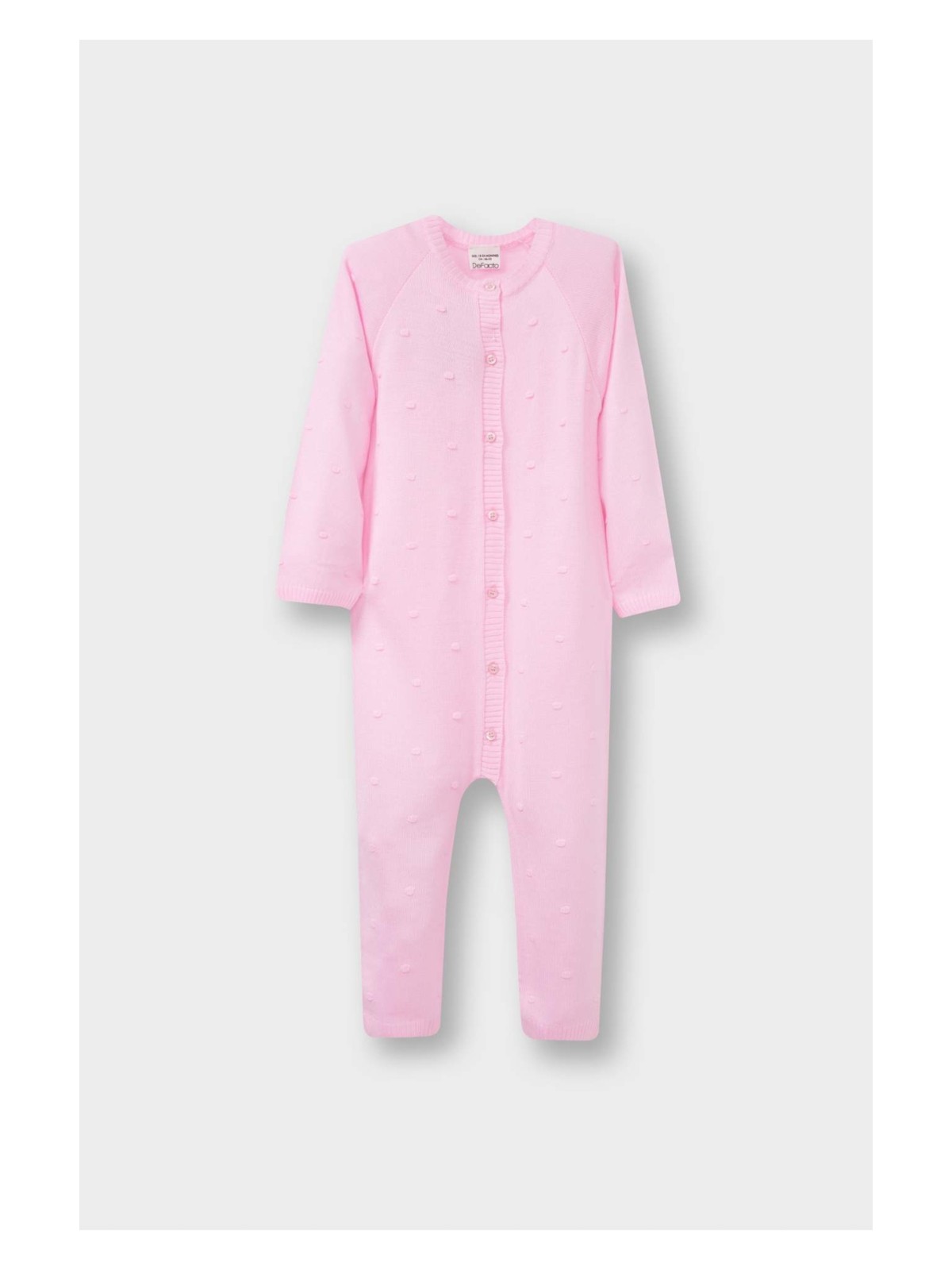 DeFacto Triko Uzun Kollu Tulum Kız Bebek Yenidoğan F3225A525WN