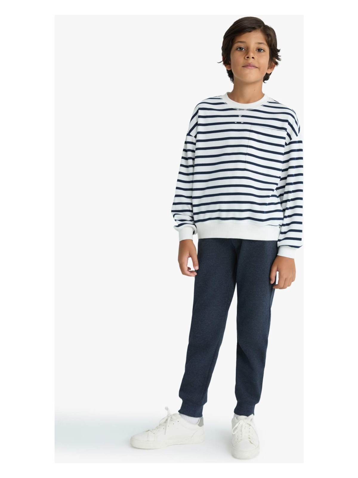 DeFacto Beli Lastikli Okul Jogger Eşofman Altı Erkek Çocuk K8846A625AU - Görsel 4